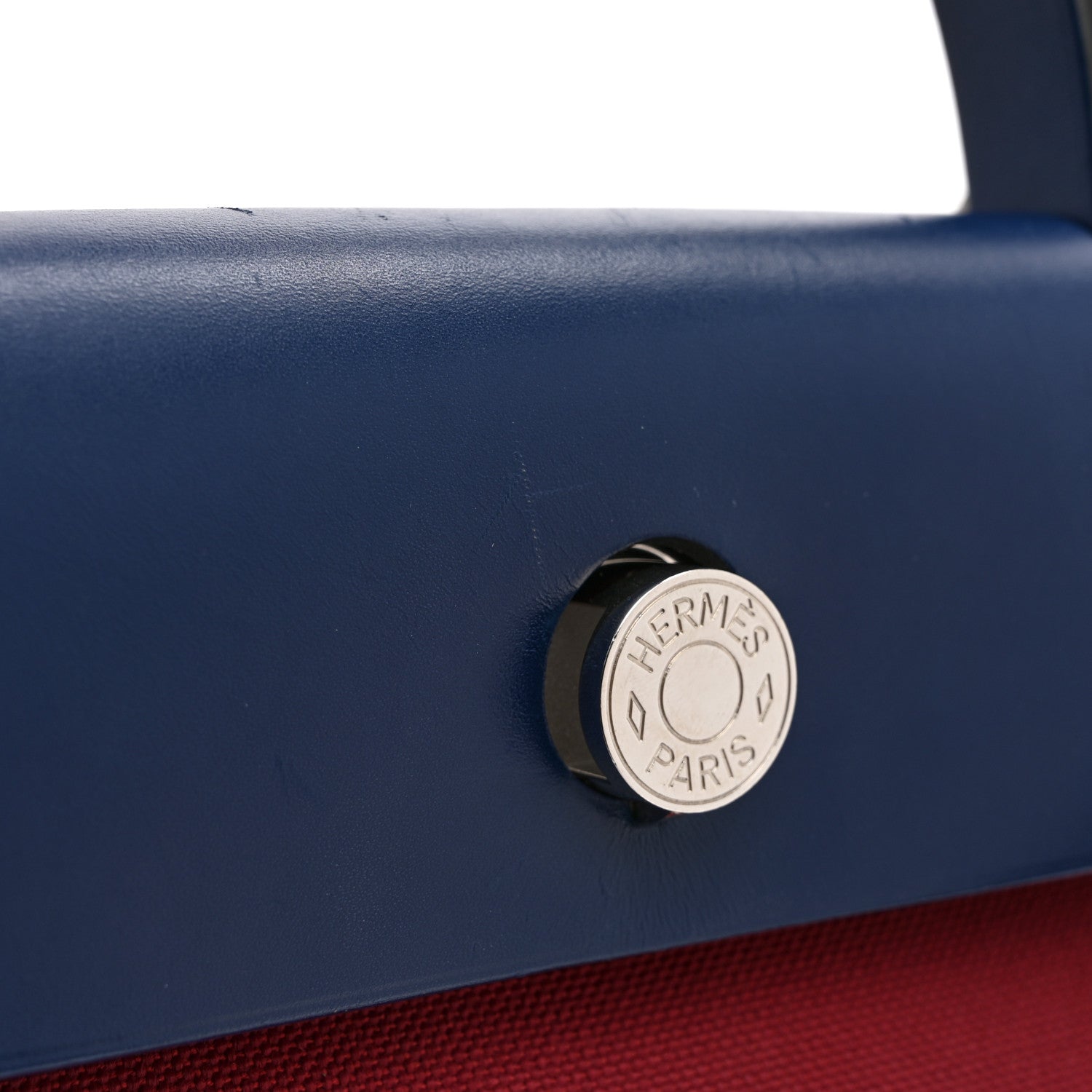 Military Toile Vache Hunter Herbag Zip 31 PM Rouge Grenat Bleu Saphir