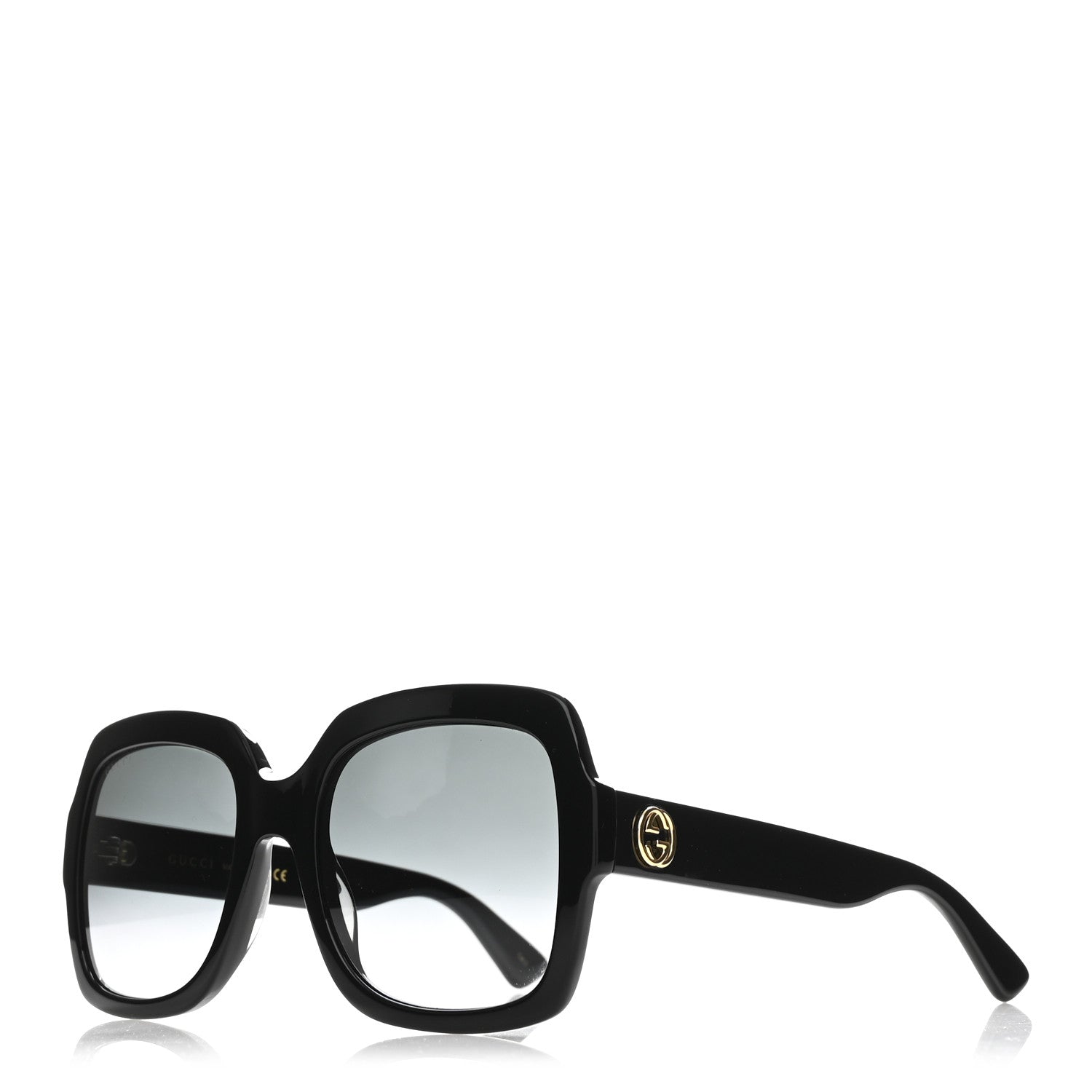Acetate Square Frame Sunglasses GG0036S Black