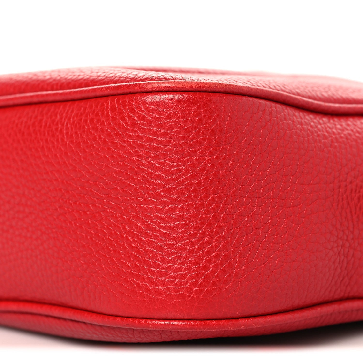 Pebbled Calfskin Small Soho Disco Bag Tabasco Red