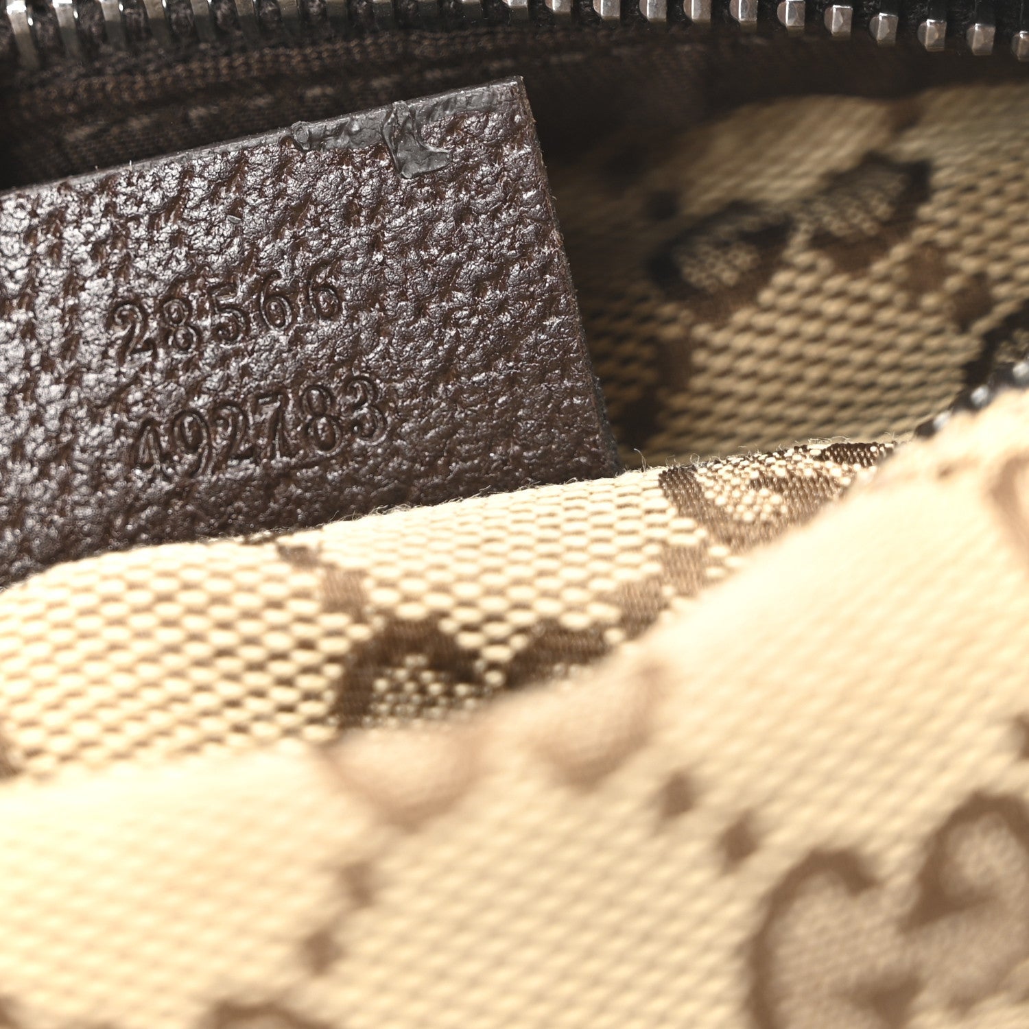 Monogram Web Belt Bag Dark Brown