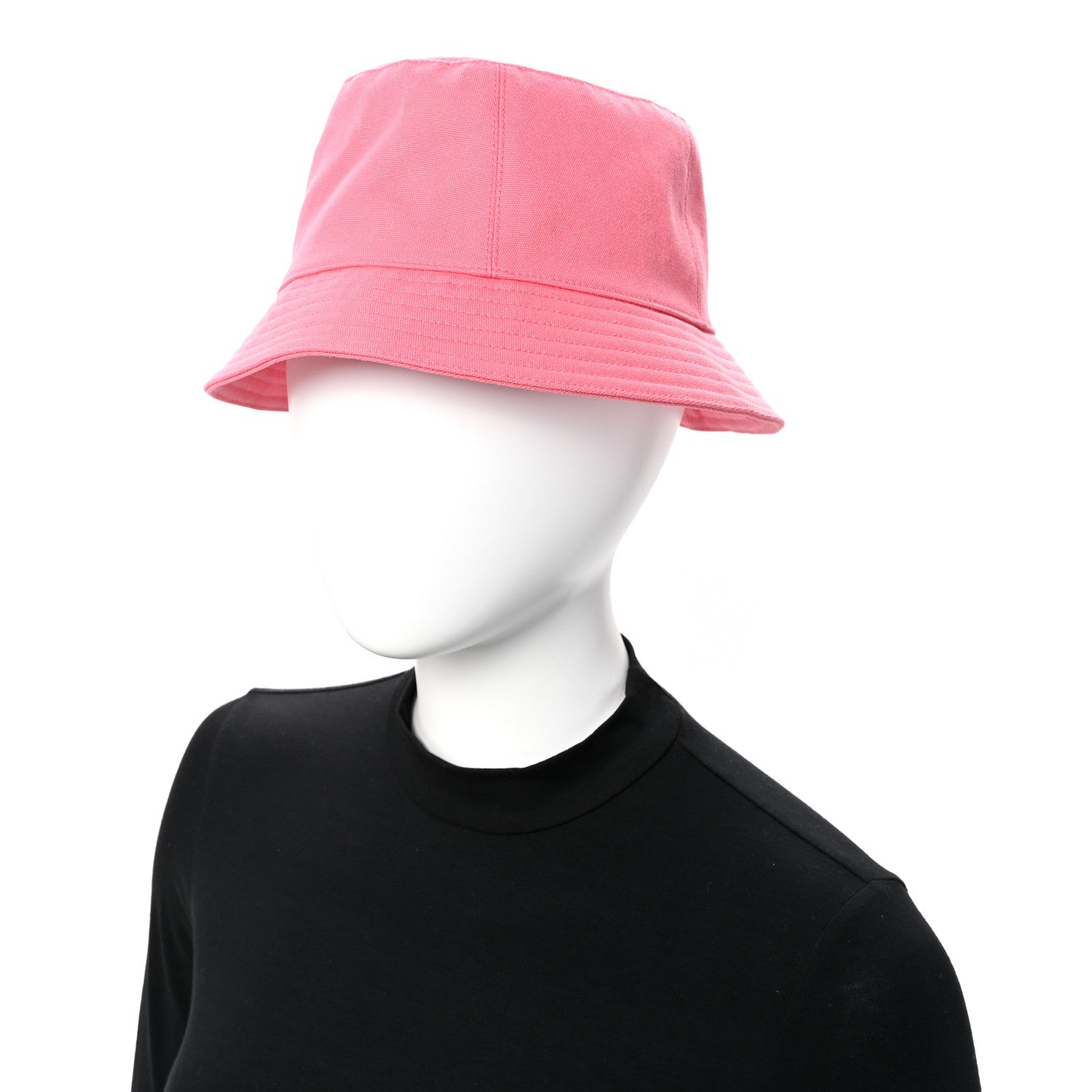 Cotton Canvas Calvi Seashell Bucket Hat 57 Rose Azalee