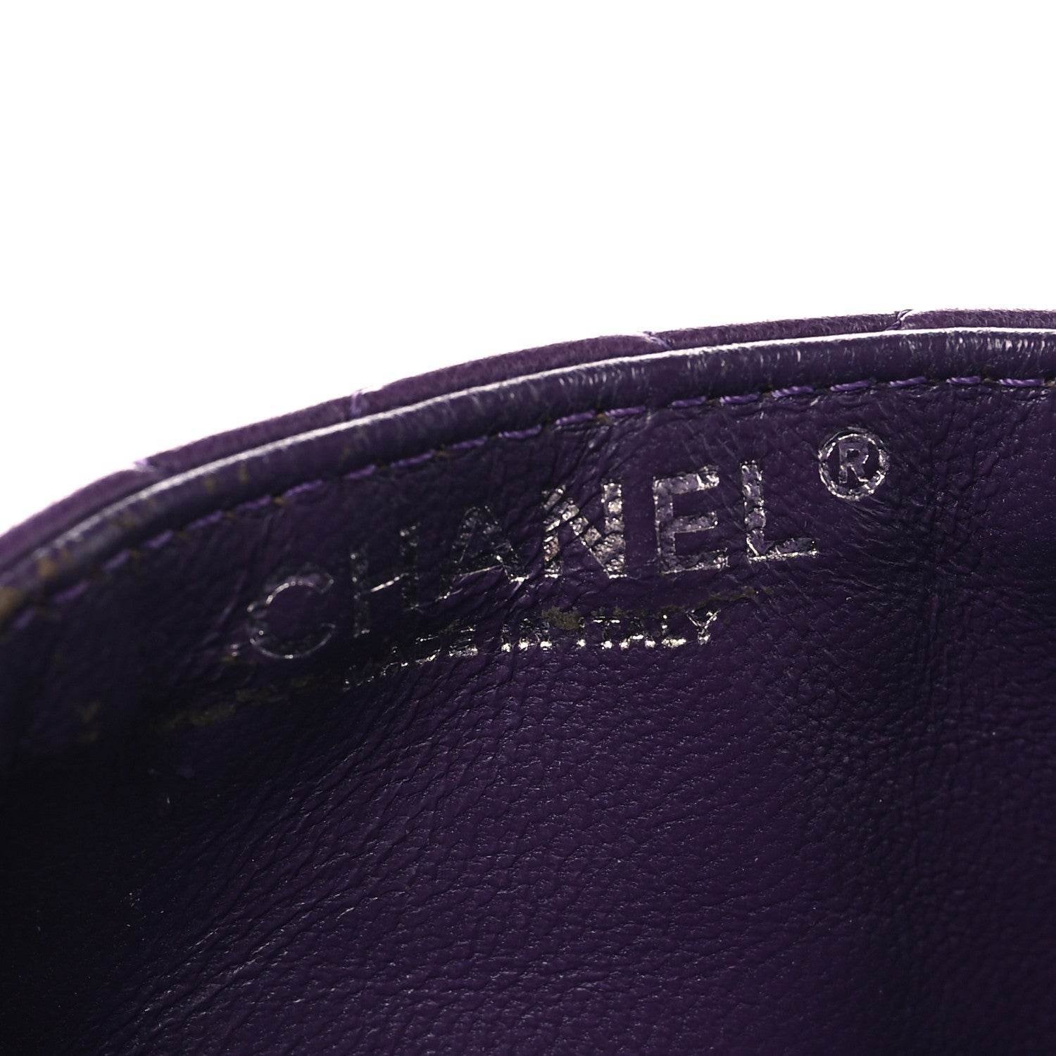 Lambskin East West Flap Purple