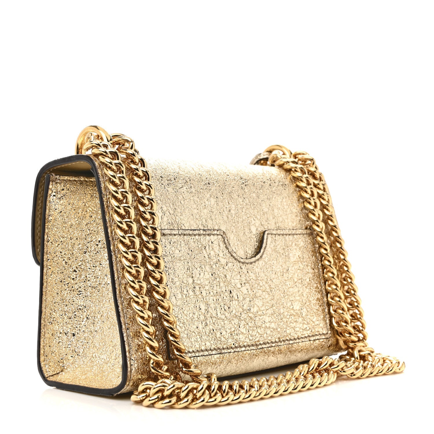 Galassia Small Padlock Shoulder Bag Platino