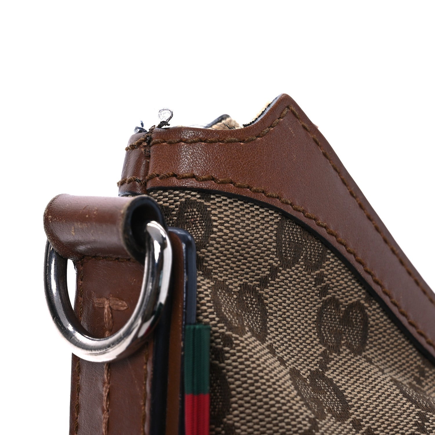 Monogram Medium Half Moon Hobo Brown