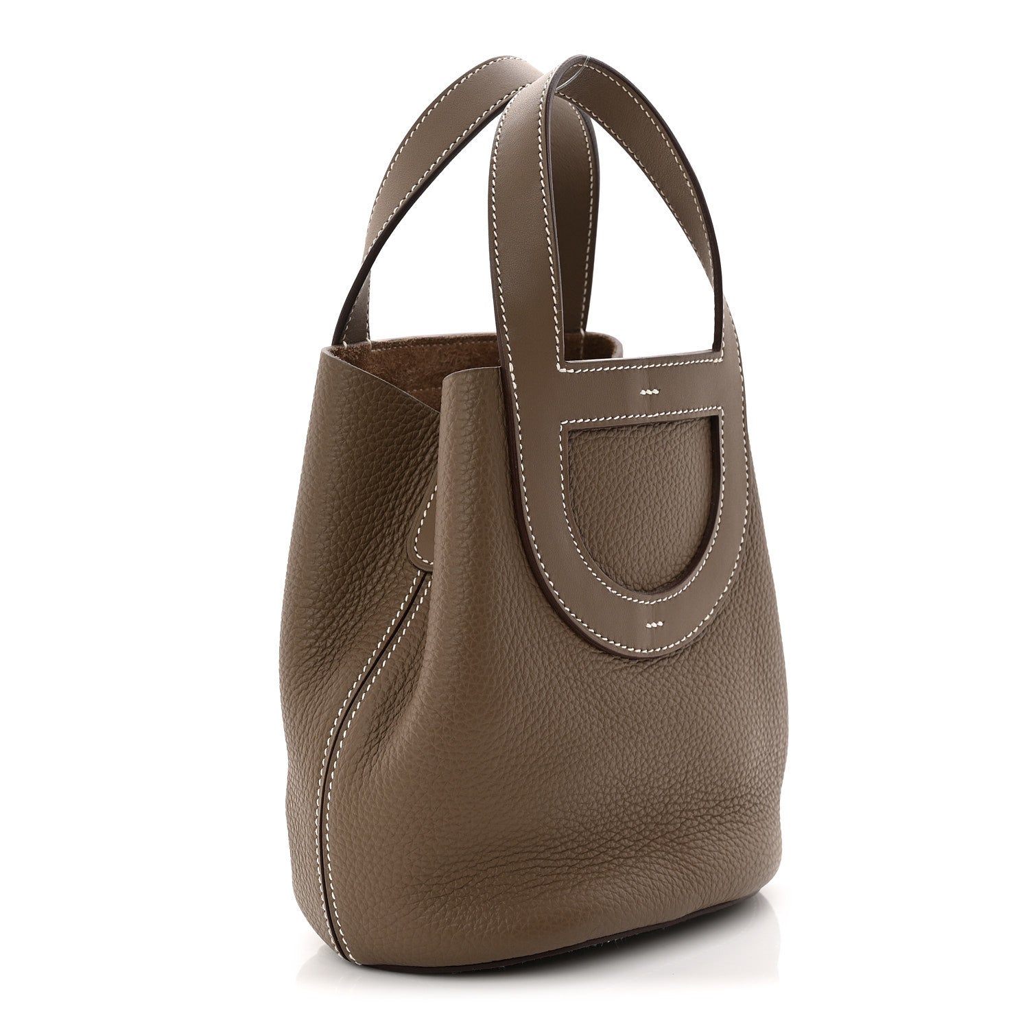 Taurillon Clemence Swift In-The-Loop 18 Bag Etoupe