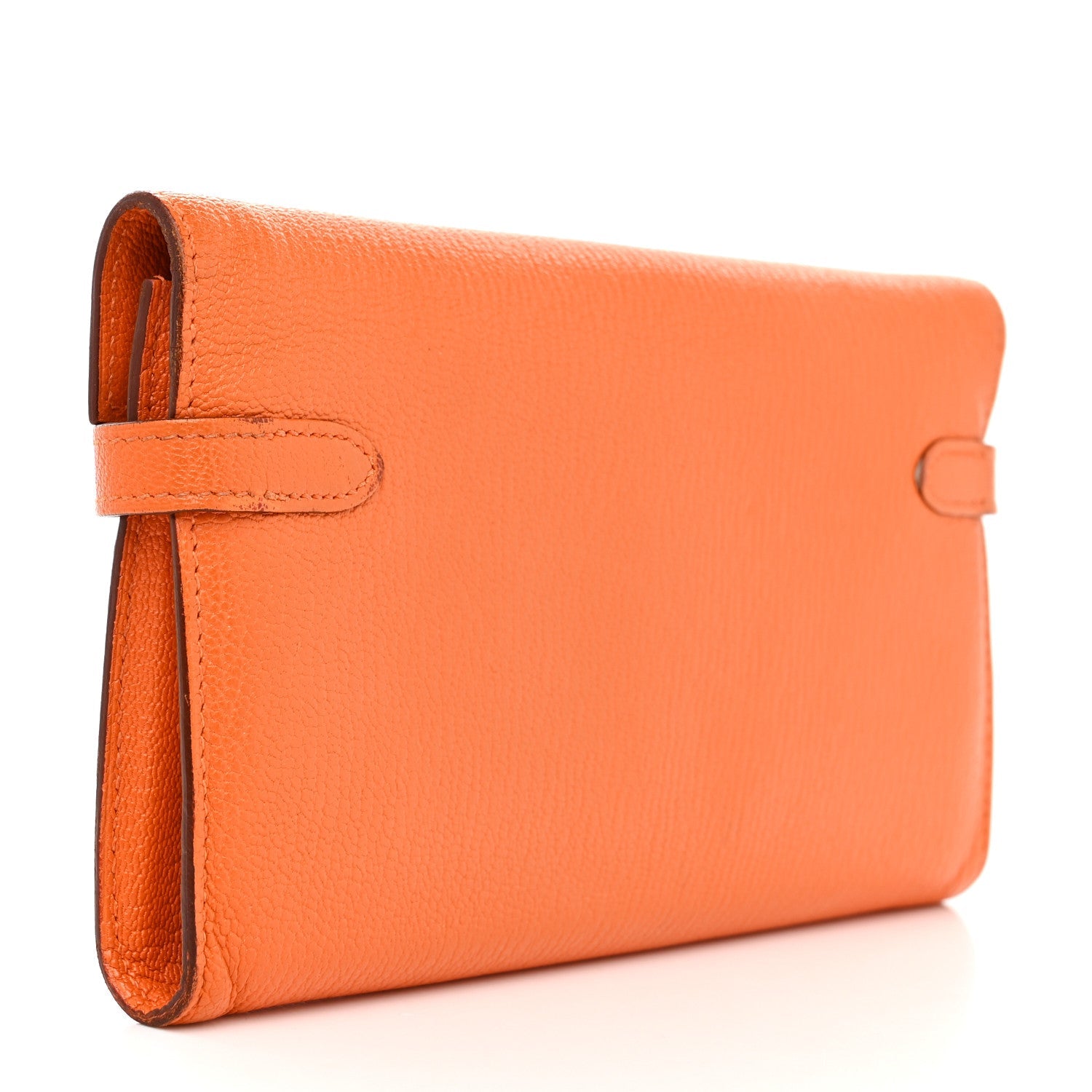 Chevre Mysore Kelly Longue Wallet Orange