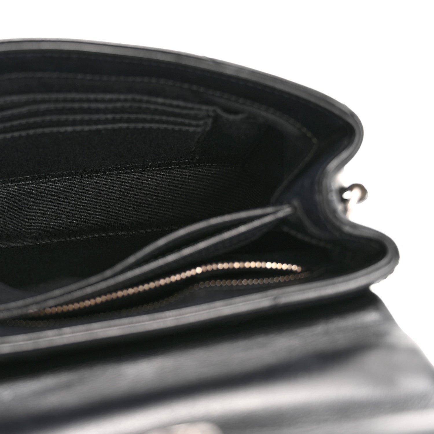 Calfskin Y Quilted Monogram Toy Loulou Crossbody Bag Black