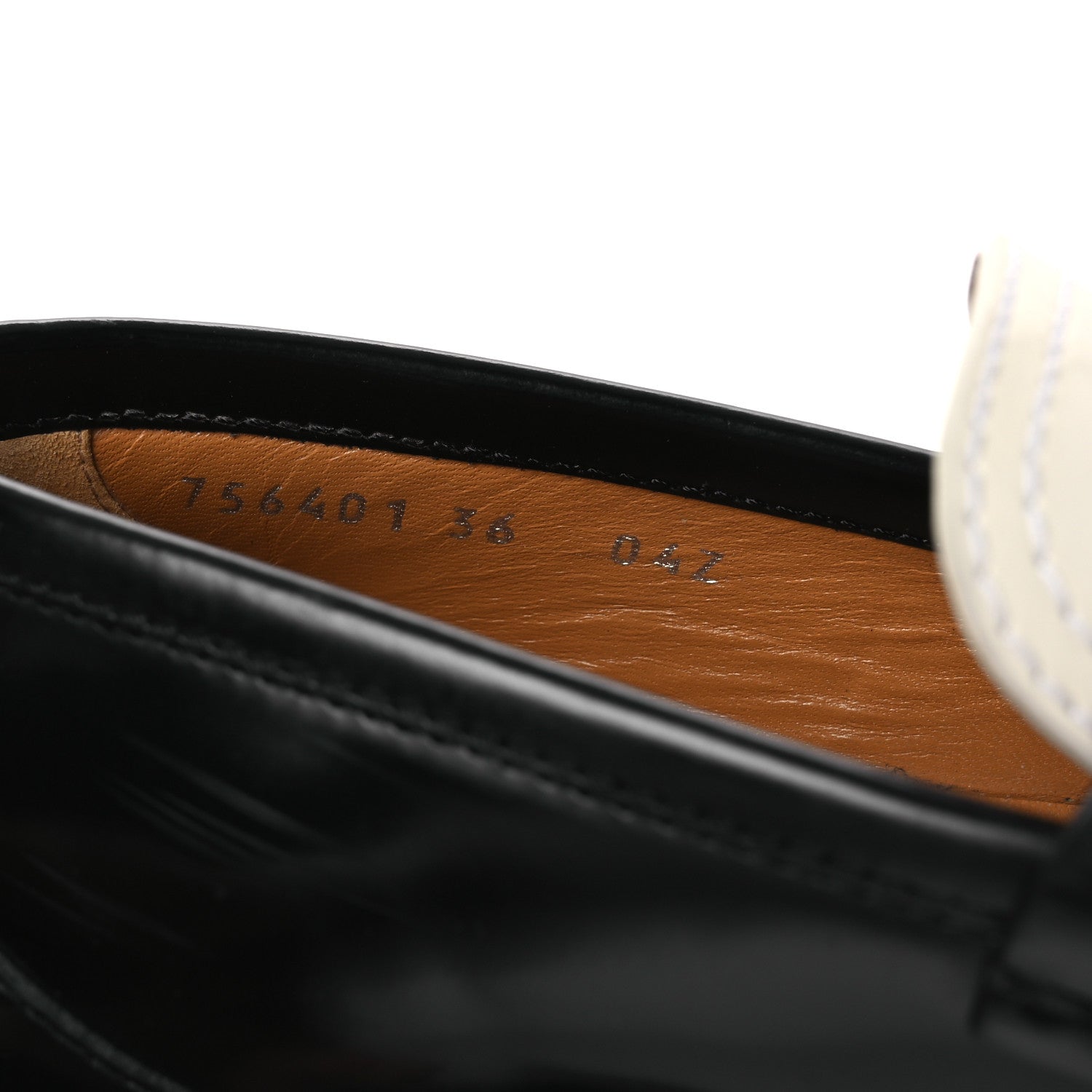 Cordovan Lux Womens Interlocking G Platform Lug Sole Loafers 36 Black Off White