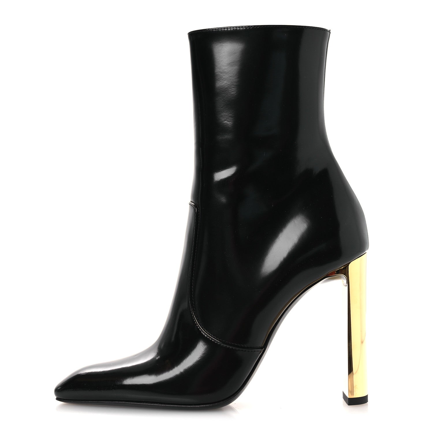 Vitello Marilyn Auteuil 105 Ankle Zip Boots 37.5 Black