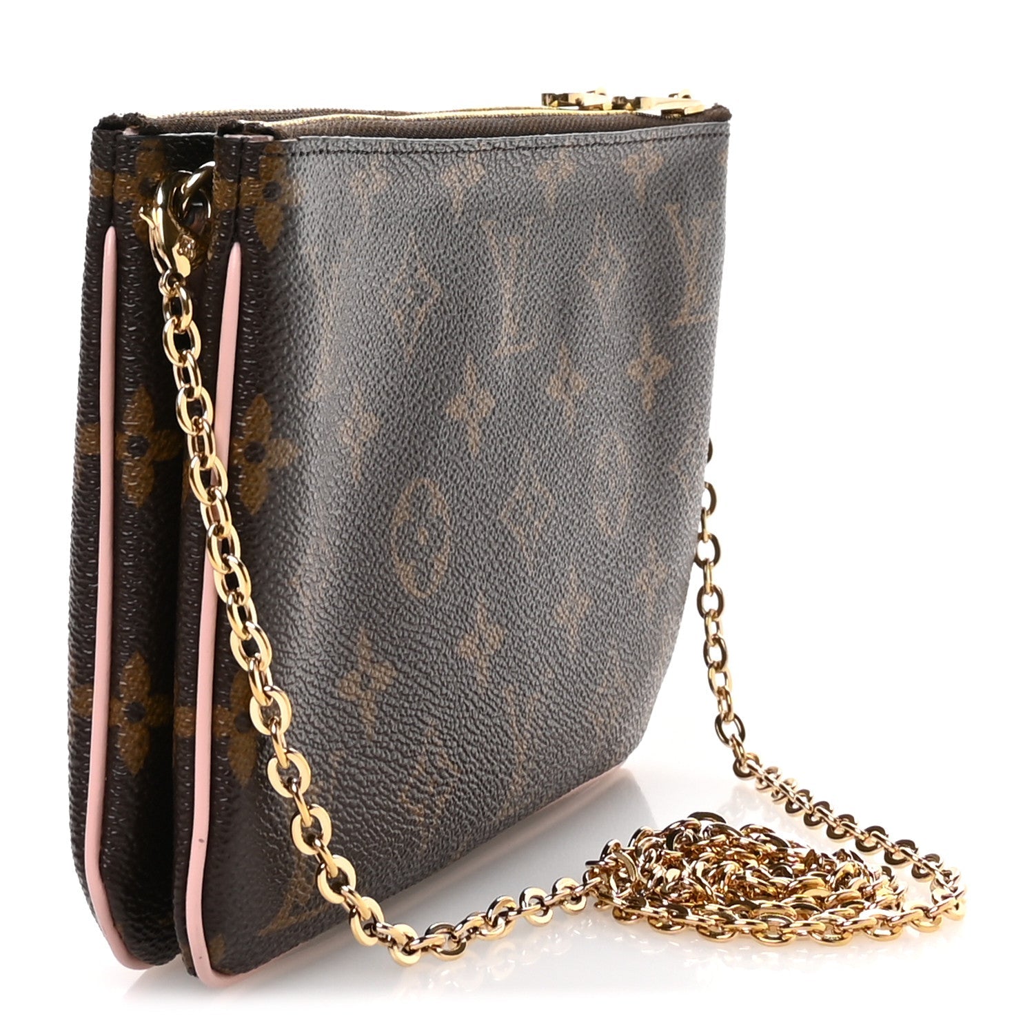 Monogram Blooming Flowers Double Zip Pochette