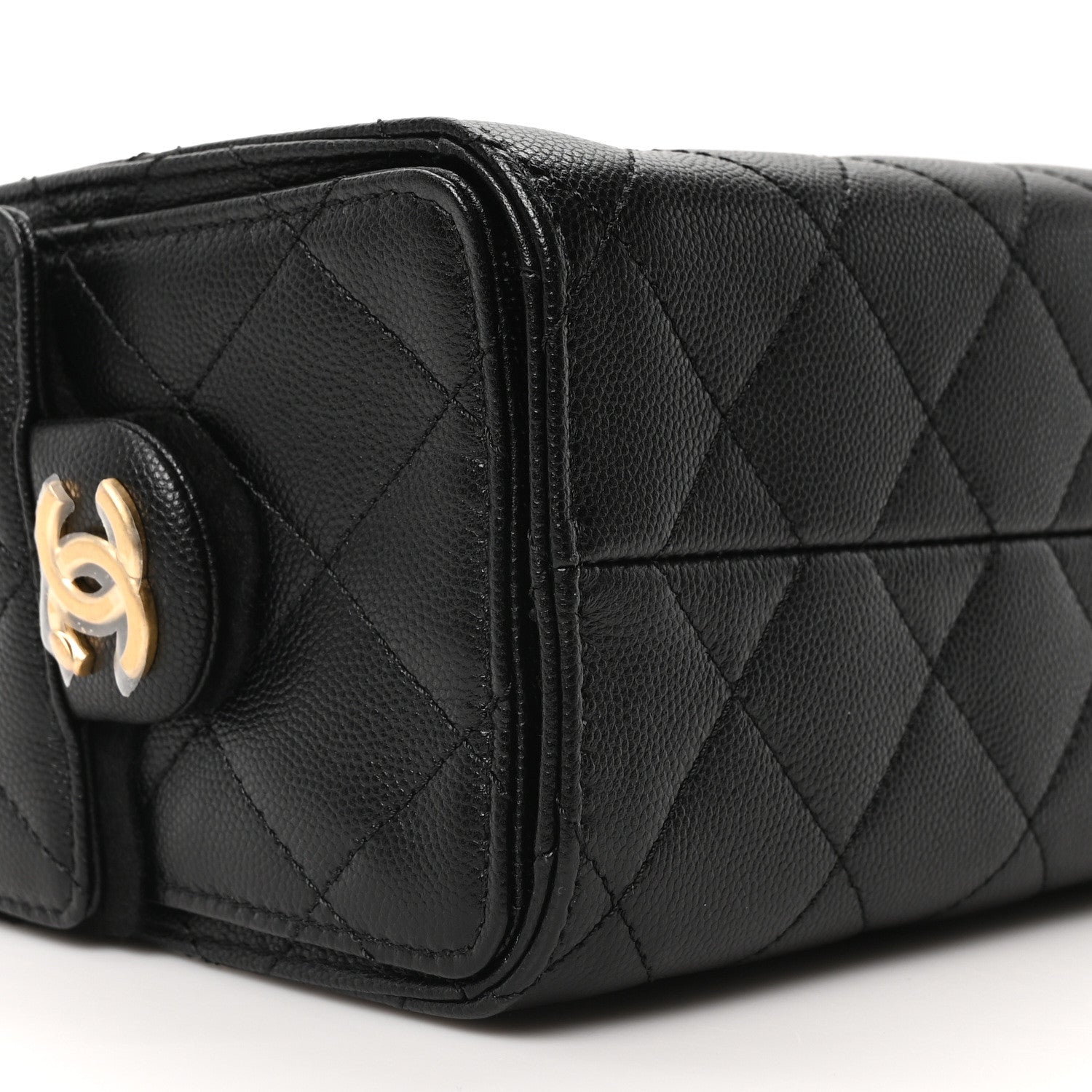 Caviar Quilted Mini Chanel 25 Handbag Black