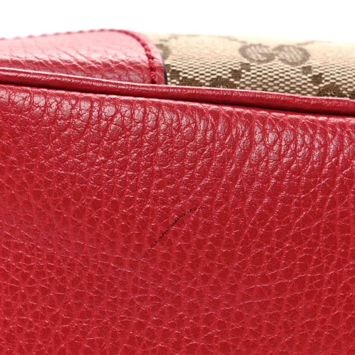 Monogram Mini Bree Messenger Bag Red
