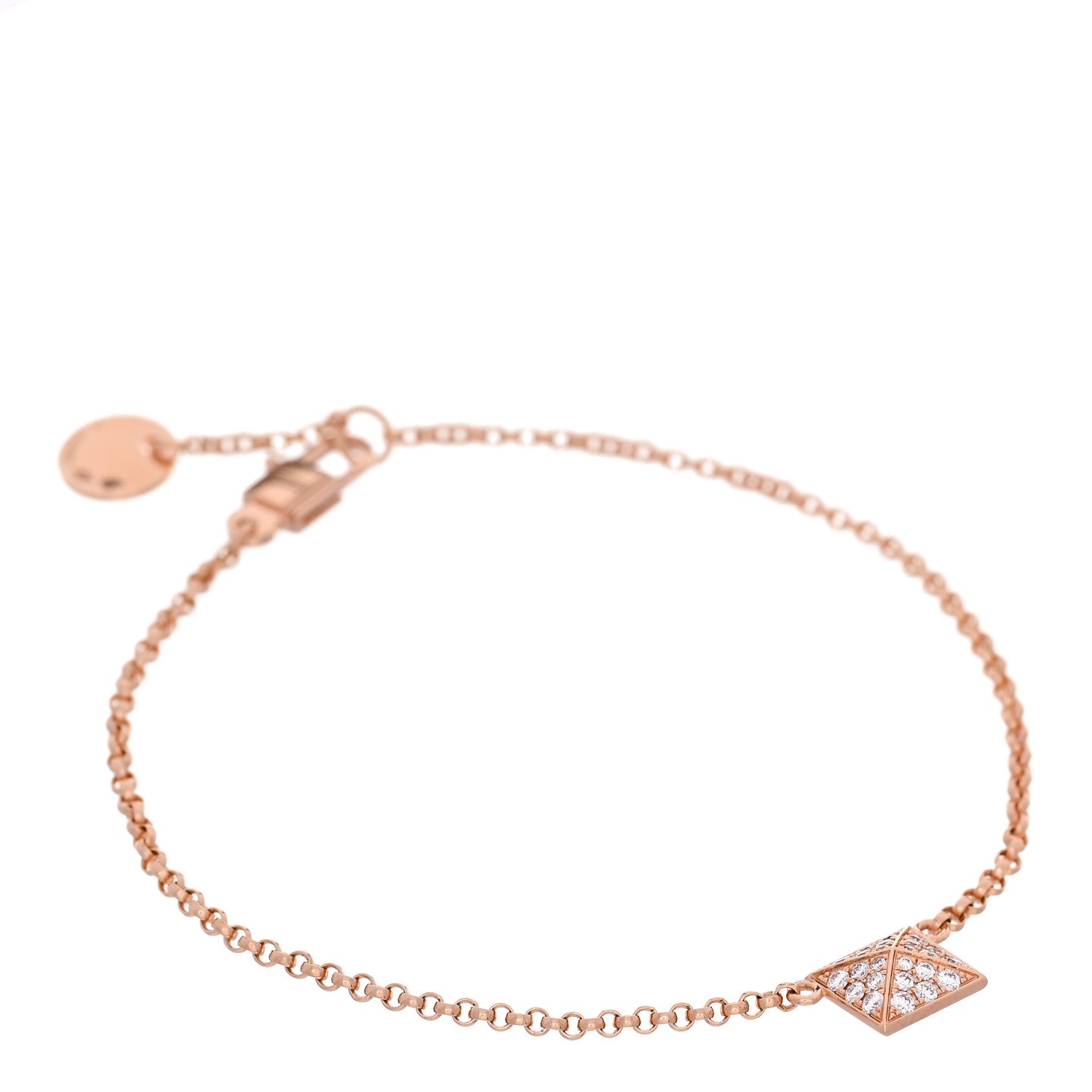 18K Rose Gold Diamond Clou d'H Bracelet