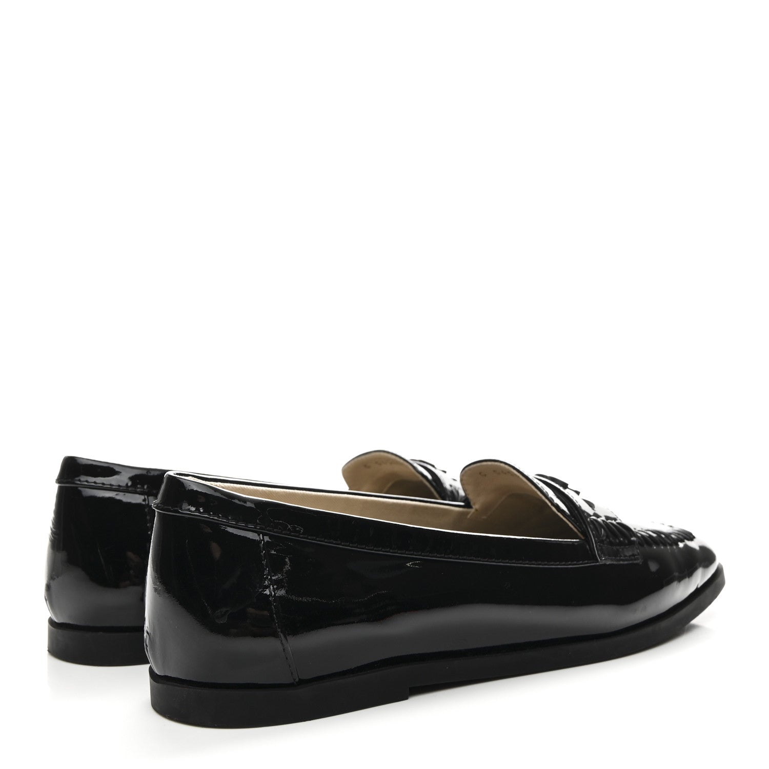 Patent CC Mocassin Loafers 38 Black
