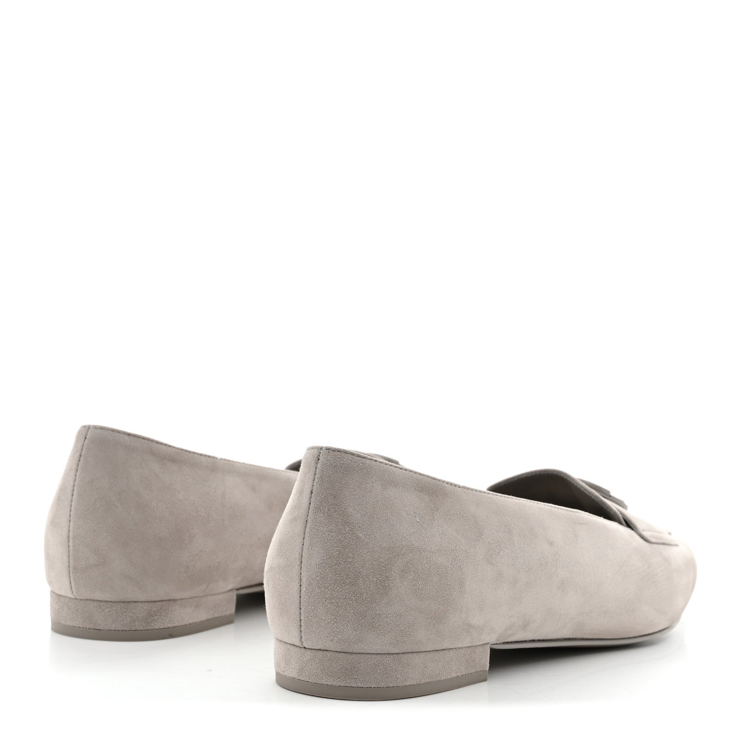 Suede Heart CC Loafers 40.5 Grey