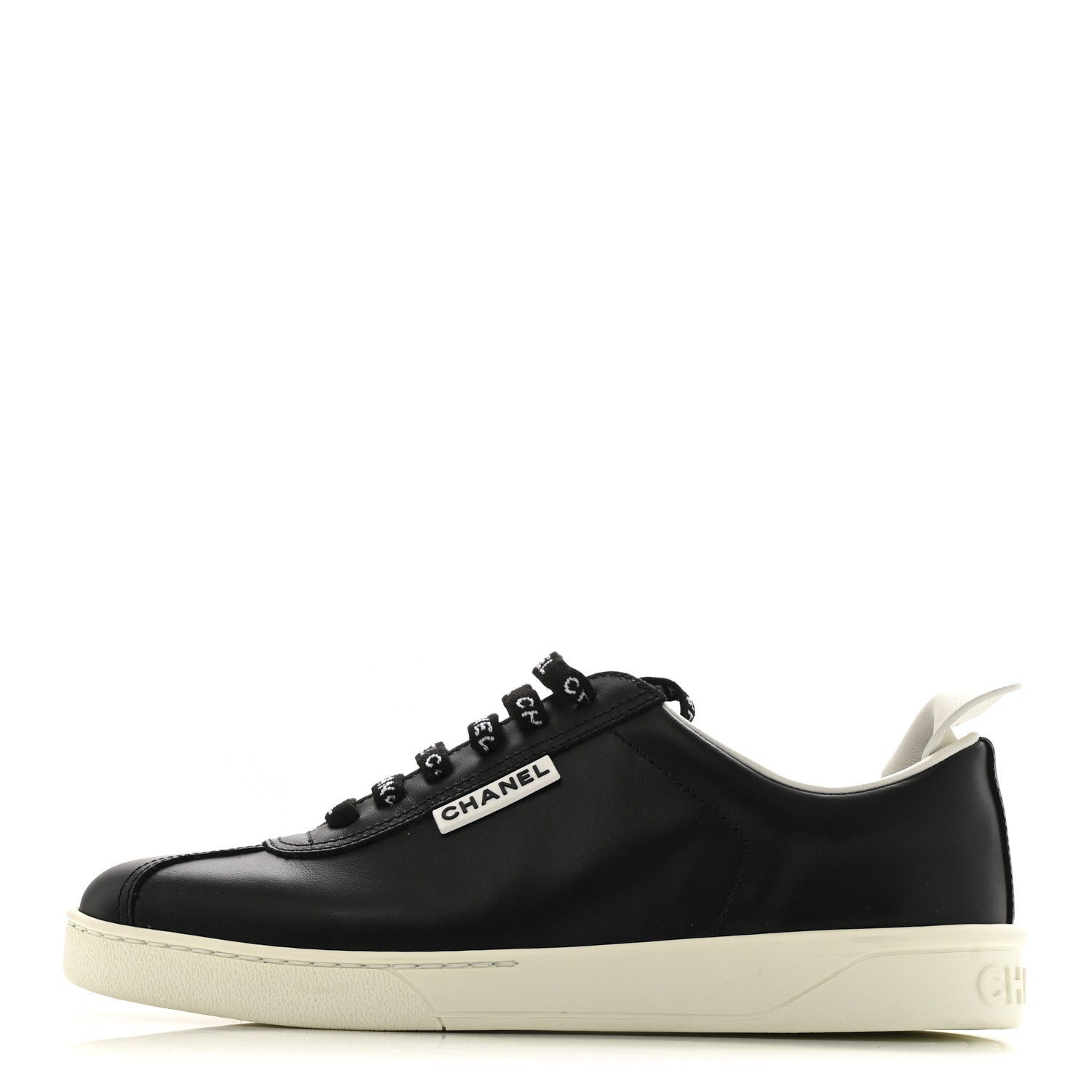 Calfskin CC Womens Sneakers 36 Black
