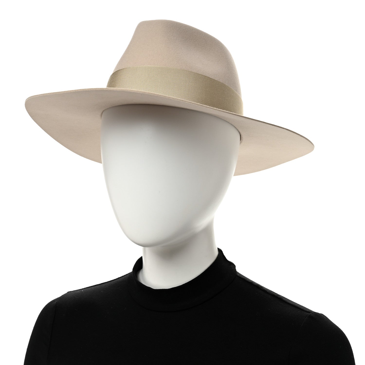 Rabbit Felt Coeur Hat 56 Beige Perle