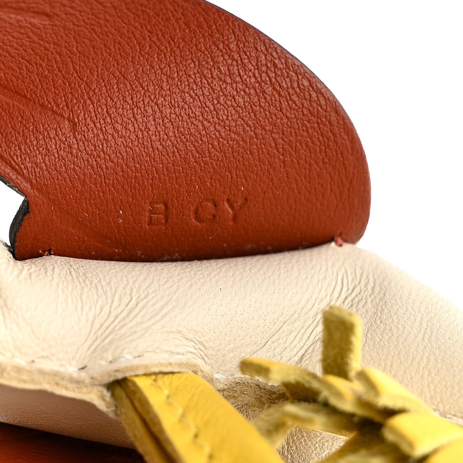 Milo Lambskin Grigri Rodeo Pegase Horse Bag Charm PM Craie Jaune de Naples Cuivre