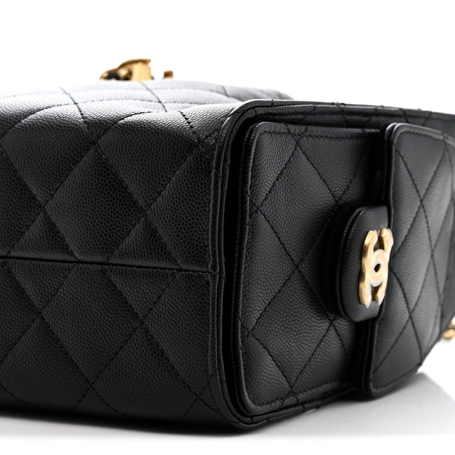 Caviar Quilted Mini Chanel 25 Handbag Black