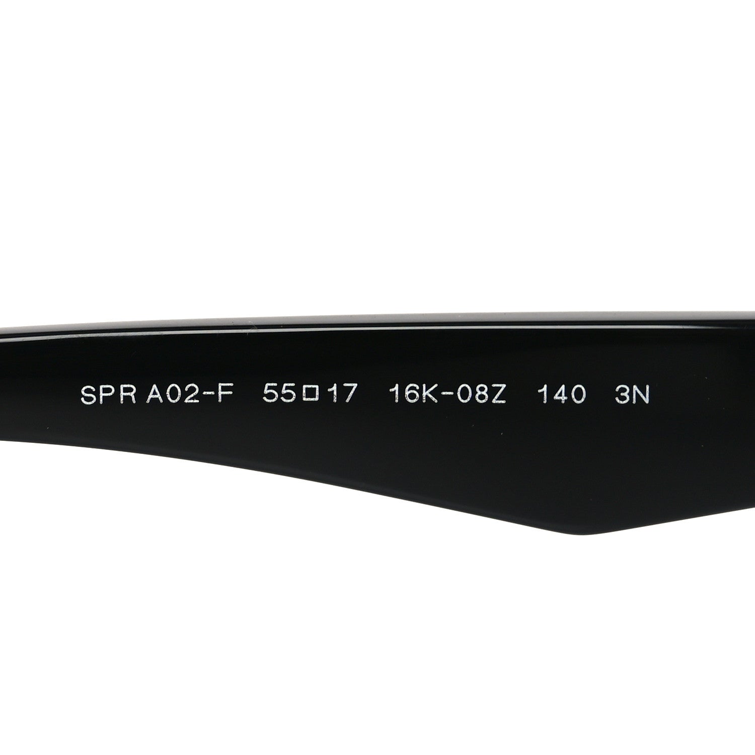 Acetate Logo Sunglasses SPR A02-F Black