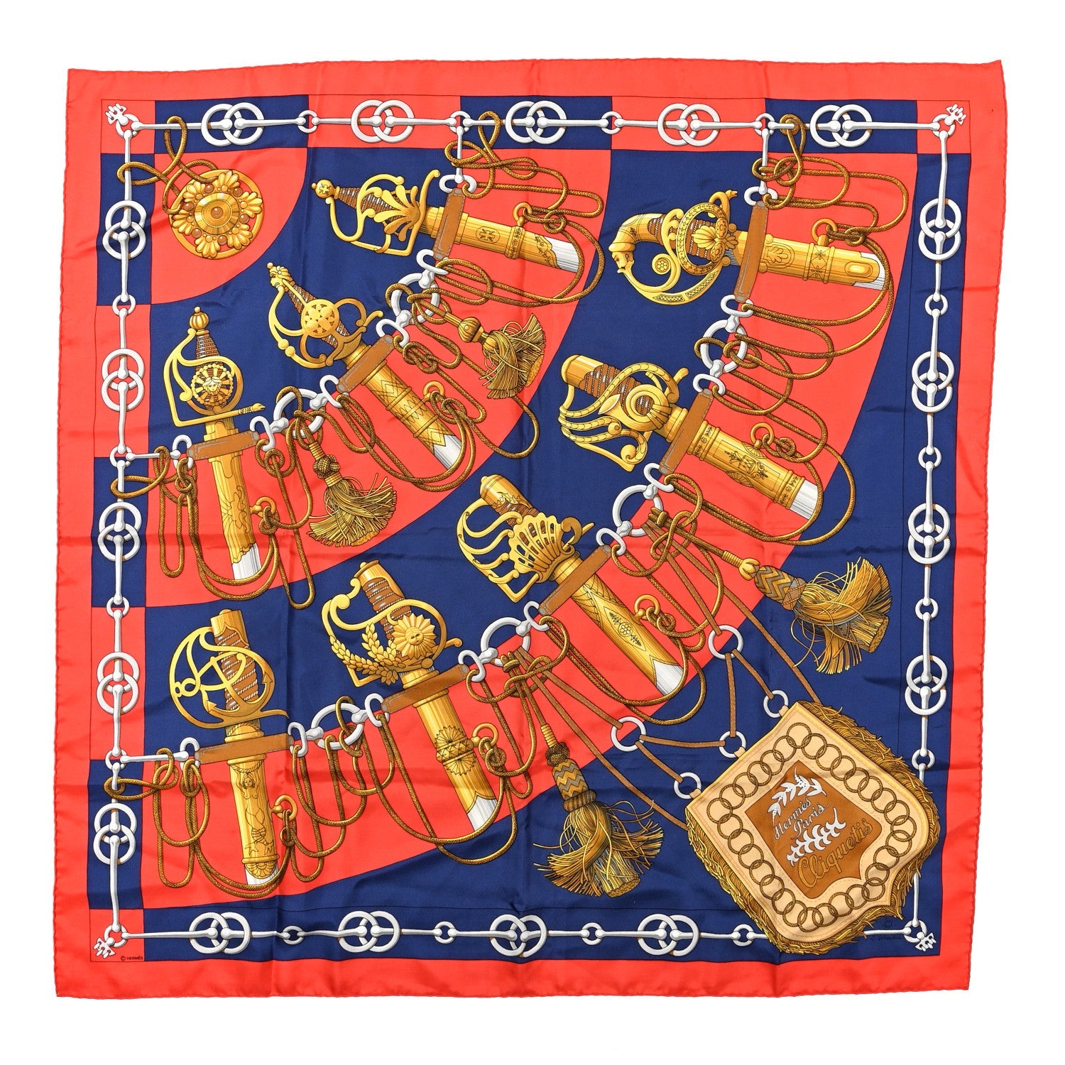 Silk Cliquetis Scarf 90
