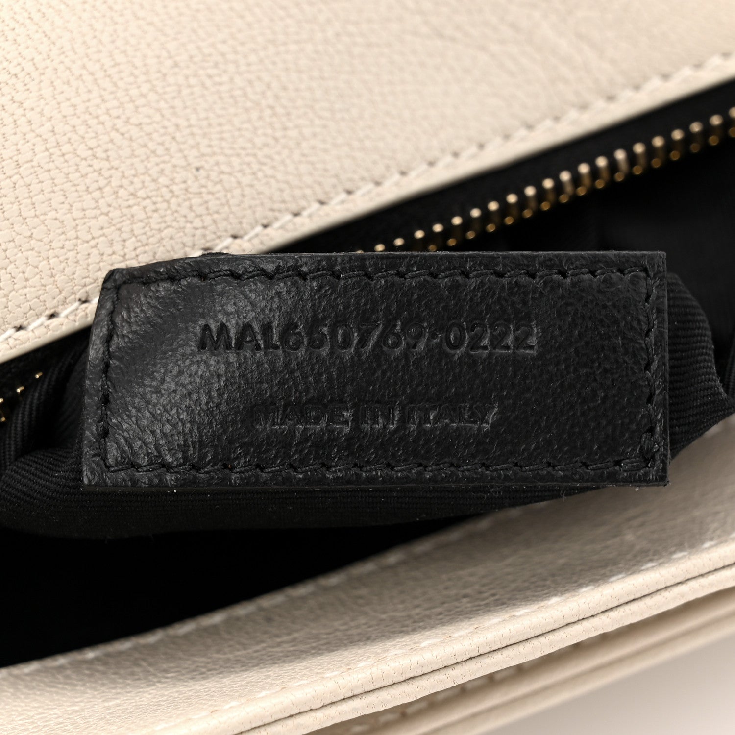 Lambskin Quilted Mini Becky Chain Bag Crema Soft