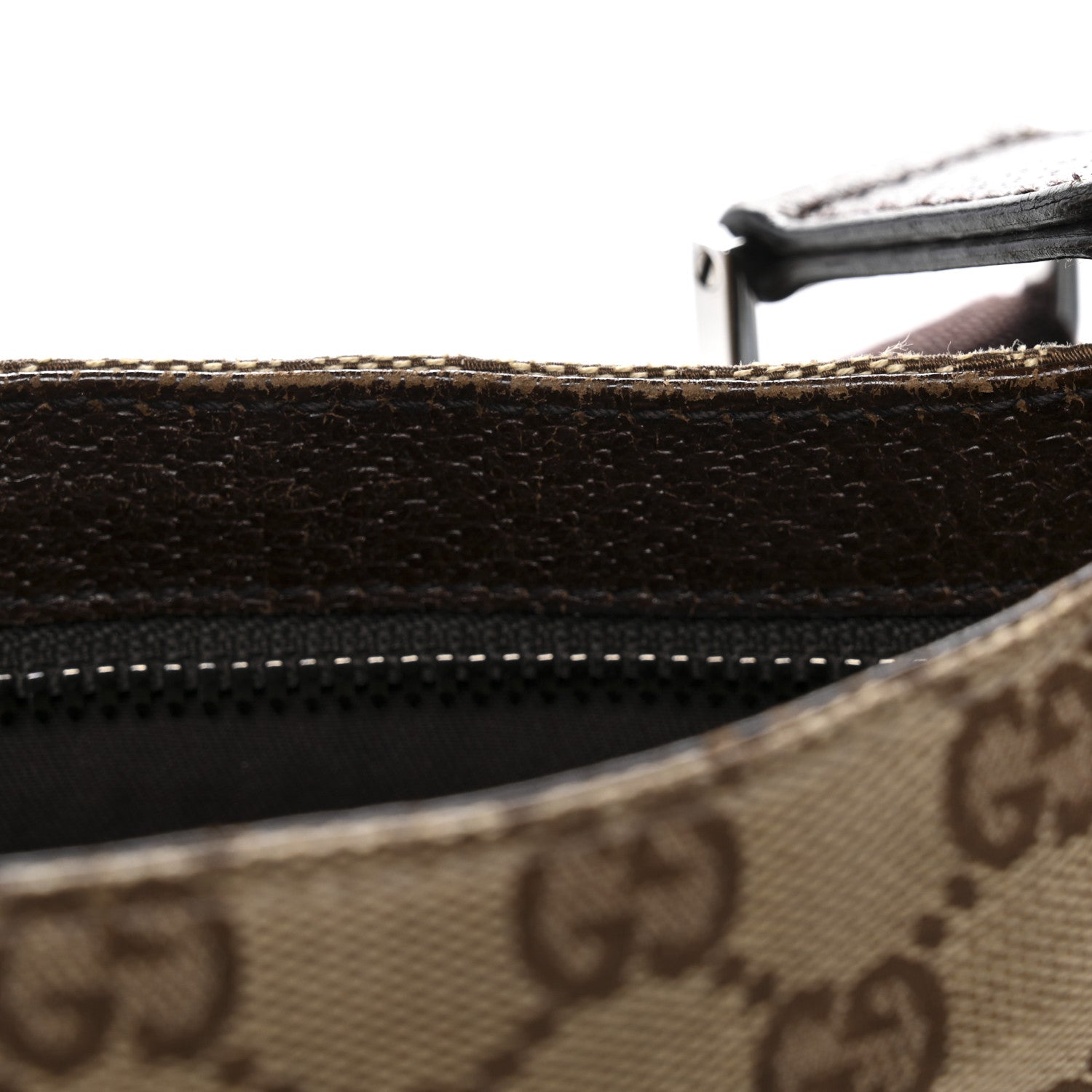 Monogram Flat Messenger Bag Dark Brown