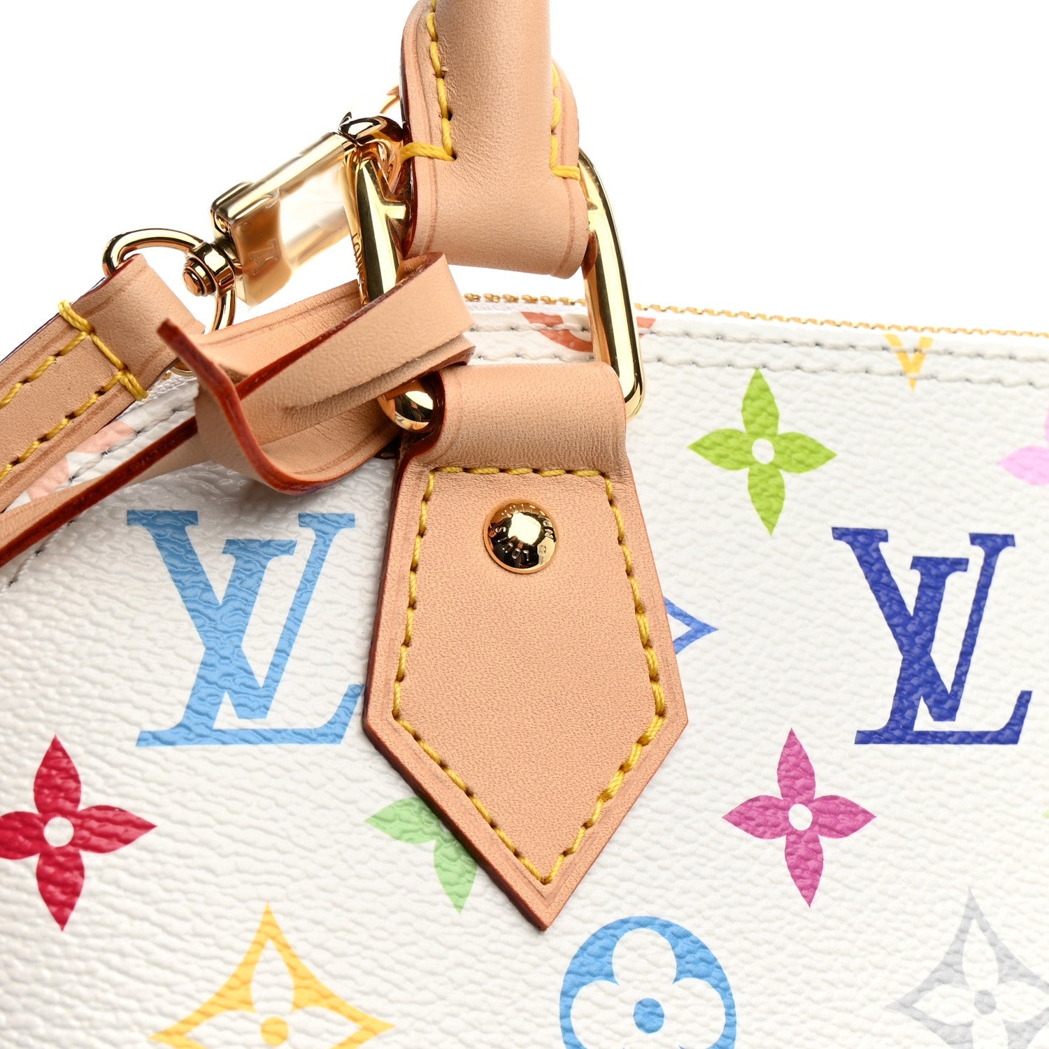 LV x TM Monogram Multicolor Alma BB White