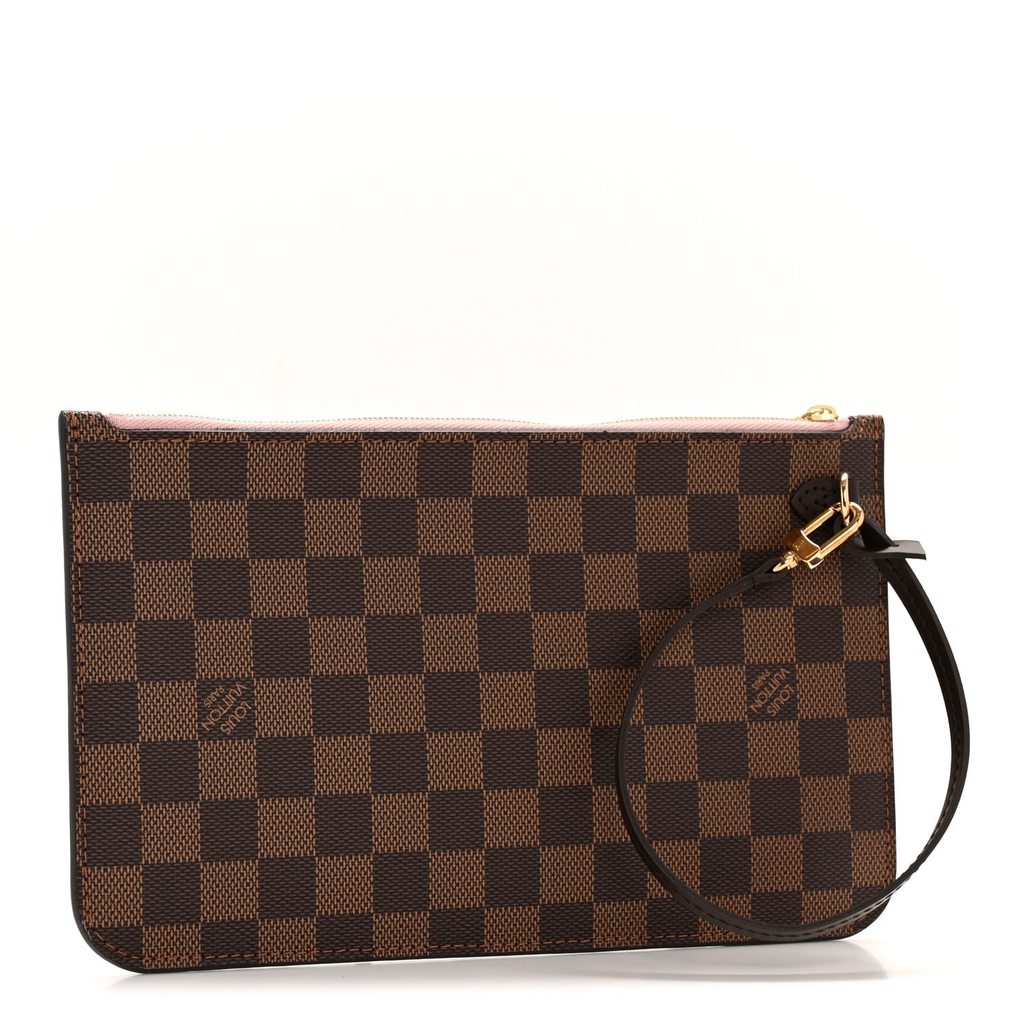 Damier Ebene Neverfull MM GM Pochette Rose Ballerine