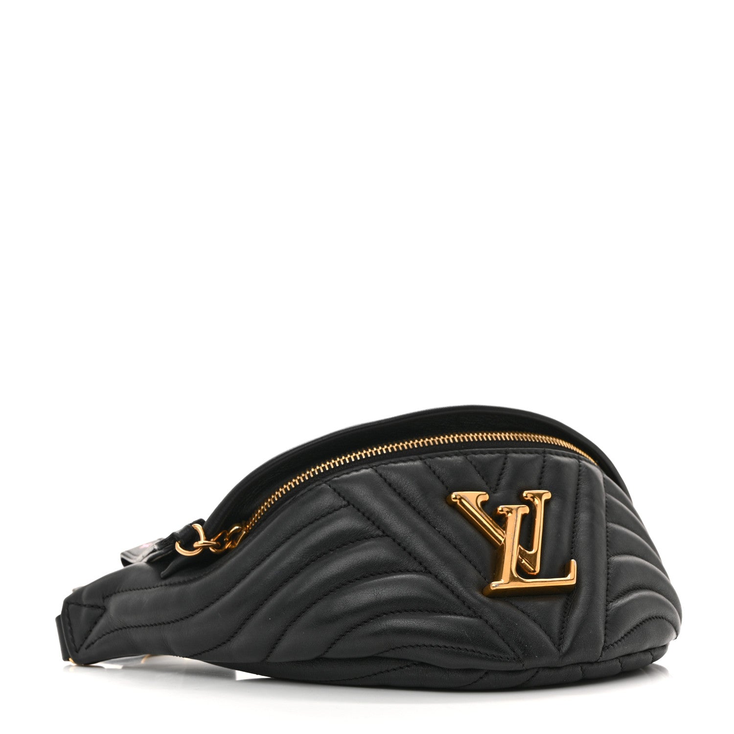 Calfskin Quilted New Wave Bumbag Black