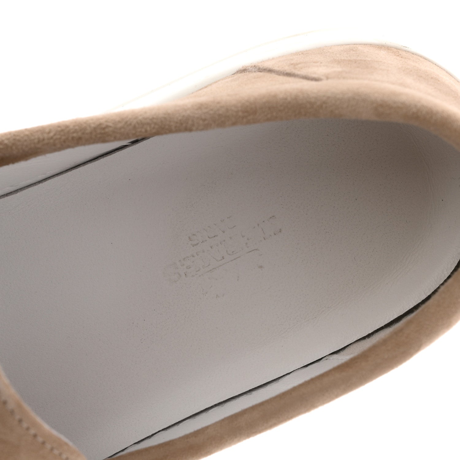 Suede Goatskin Game Slip On Sneakers 38.5 Etoupe