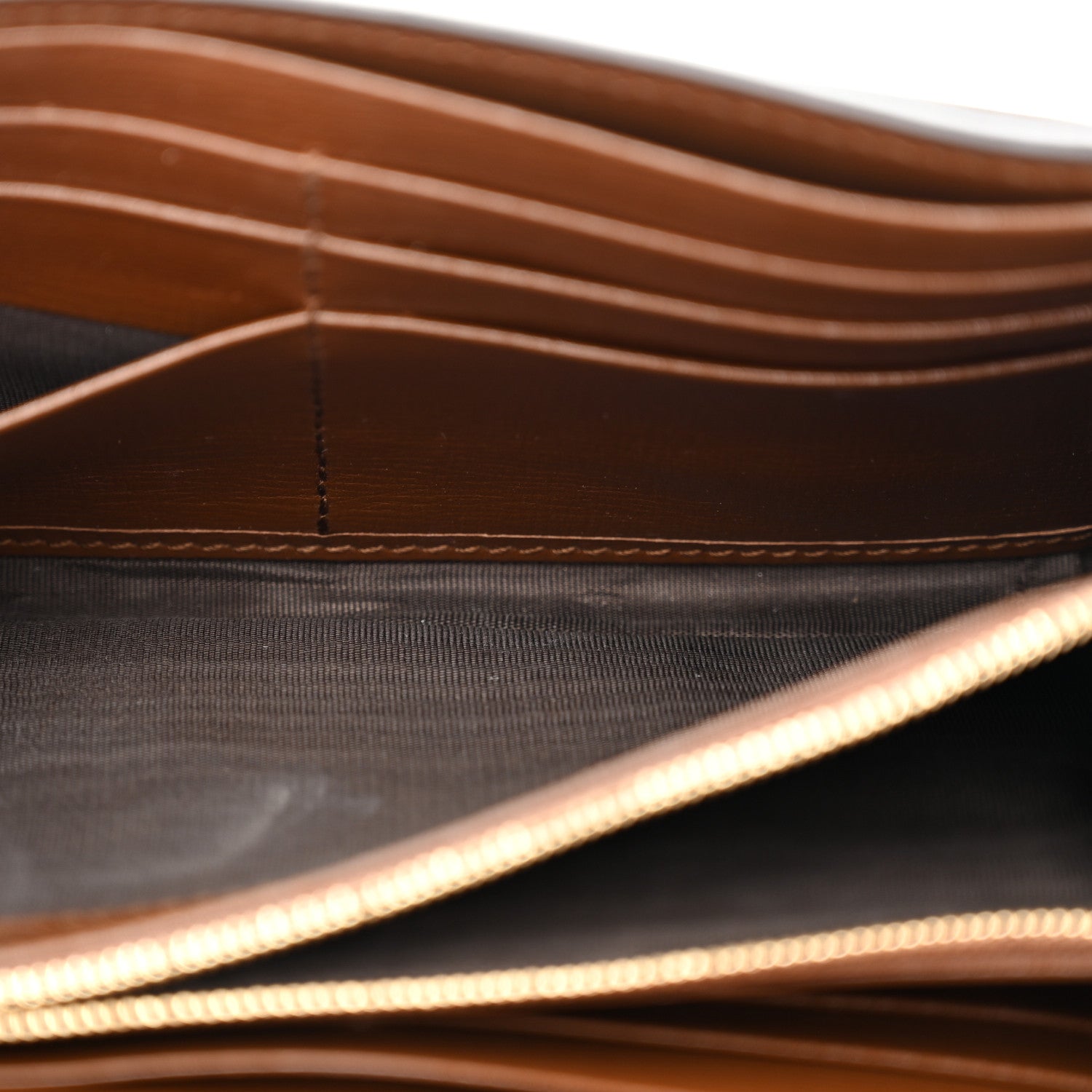 GG Supreme Monogram Azalea Calfskin Web Jackie 1961 Chain Wallet Beige Ebony Brown Sugar