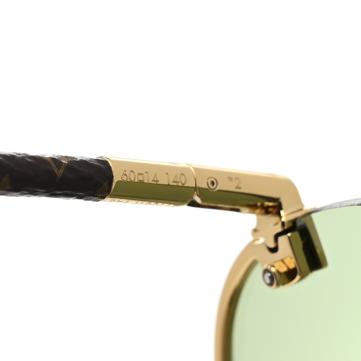 Metal Monogram Clockwise Sunglasses Z1108W Green