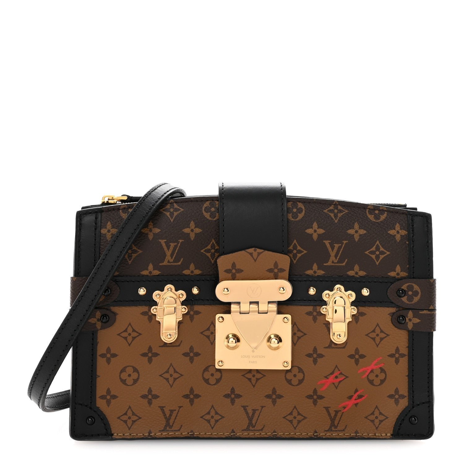 Reverse Monogram Trunk Clutch