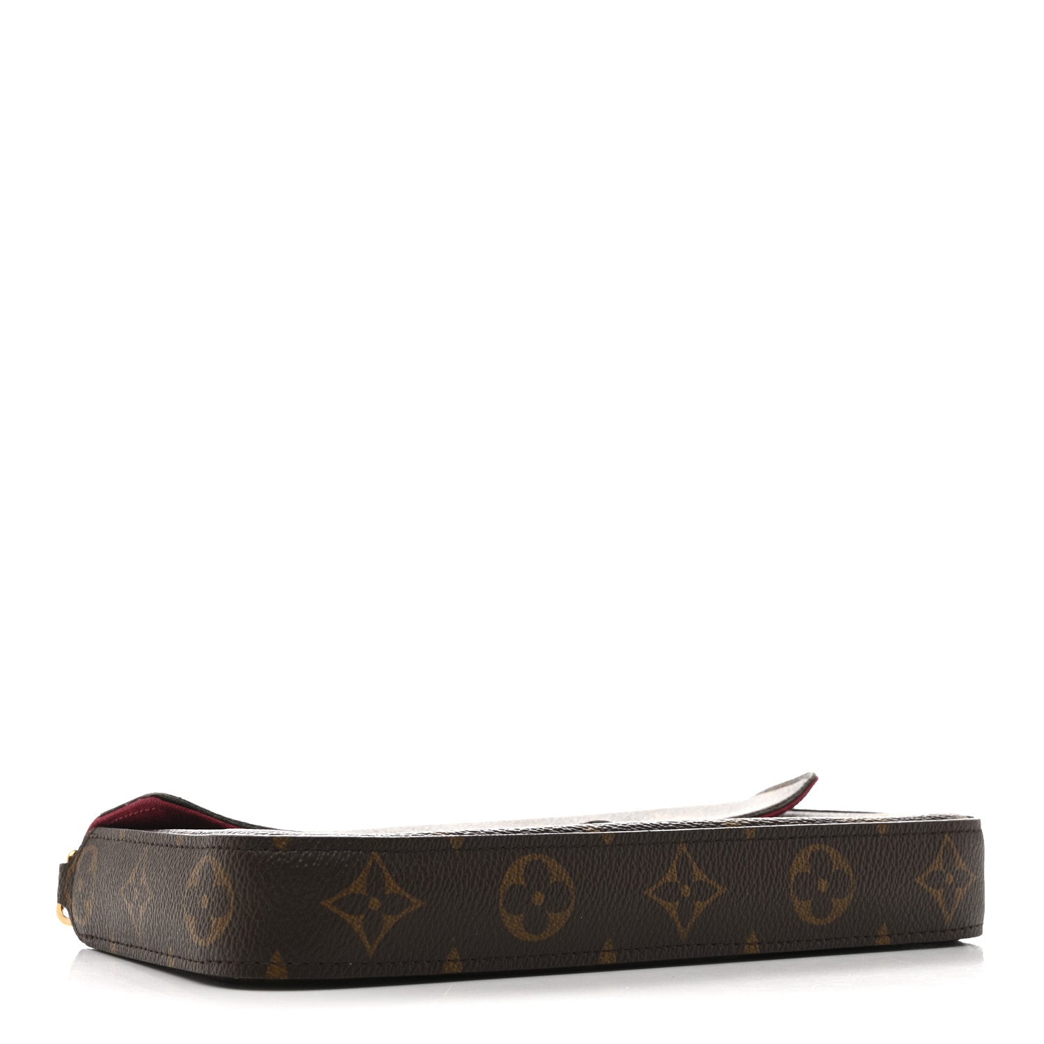 Monogram Pochette Felicie Chain Wallet Fuchsia