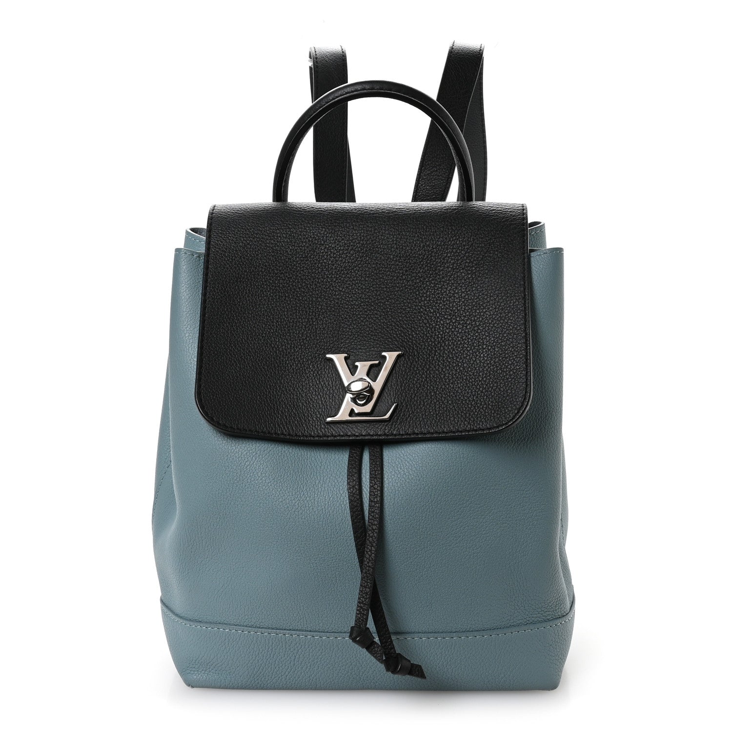 Calfskin Lockme Backpack Sky