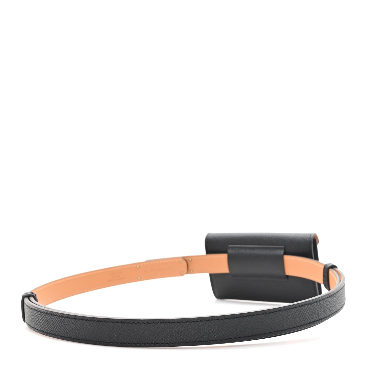 Epsom Kelly Pocket Belt Black