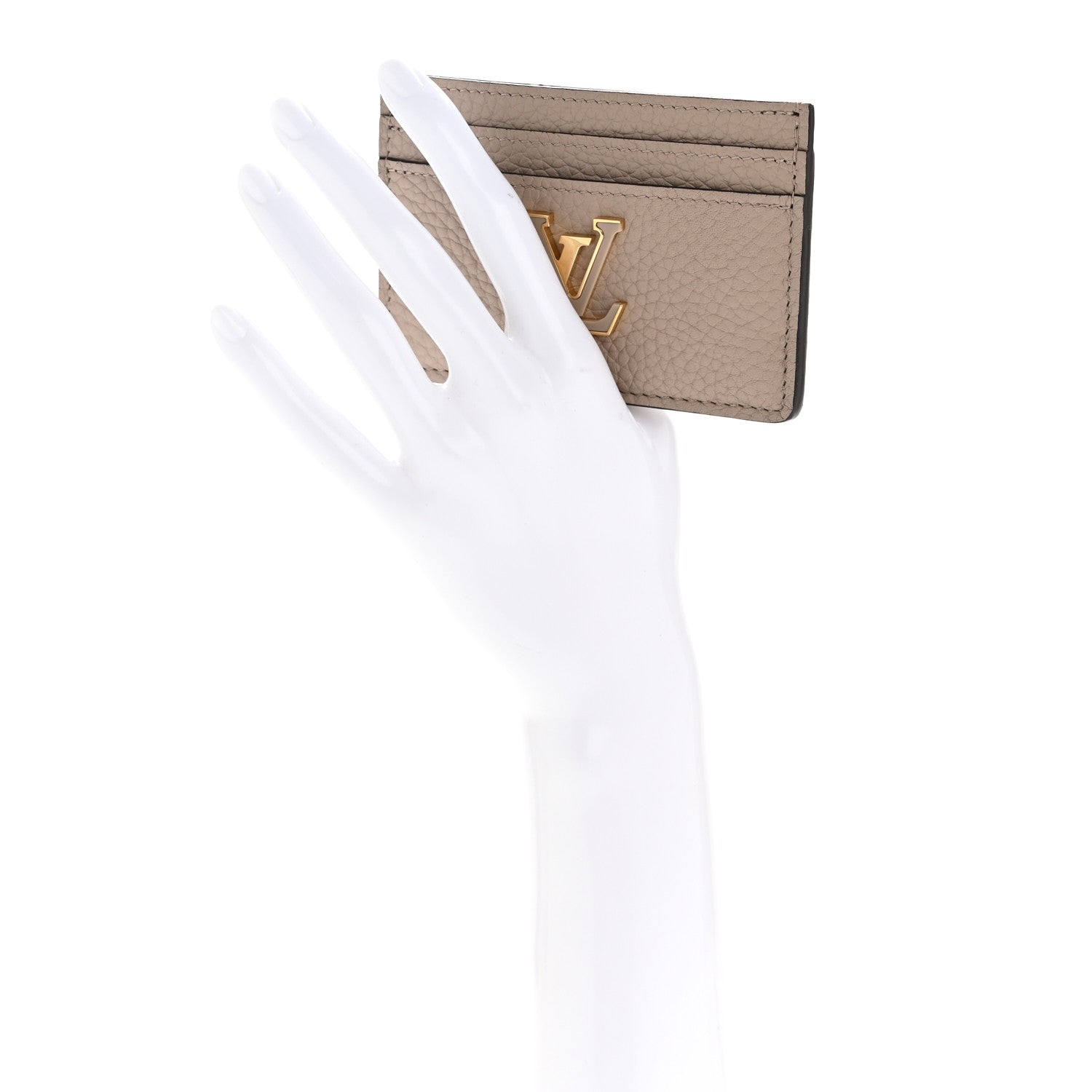 Taurillon Capucines Card Holder Galet