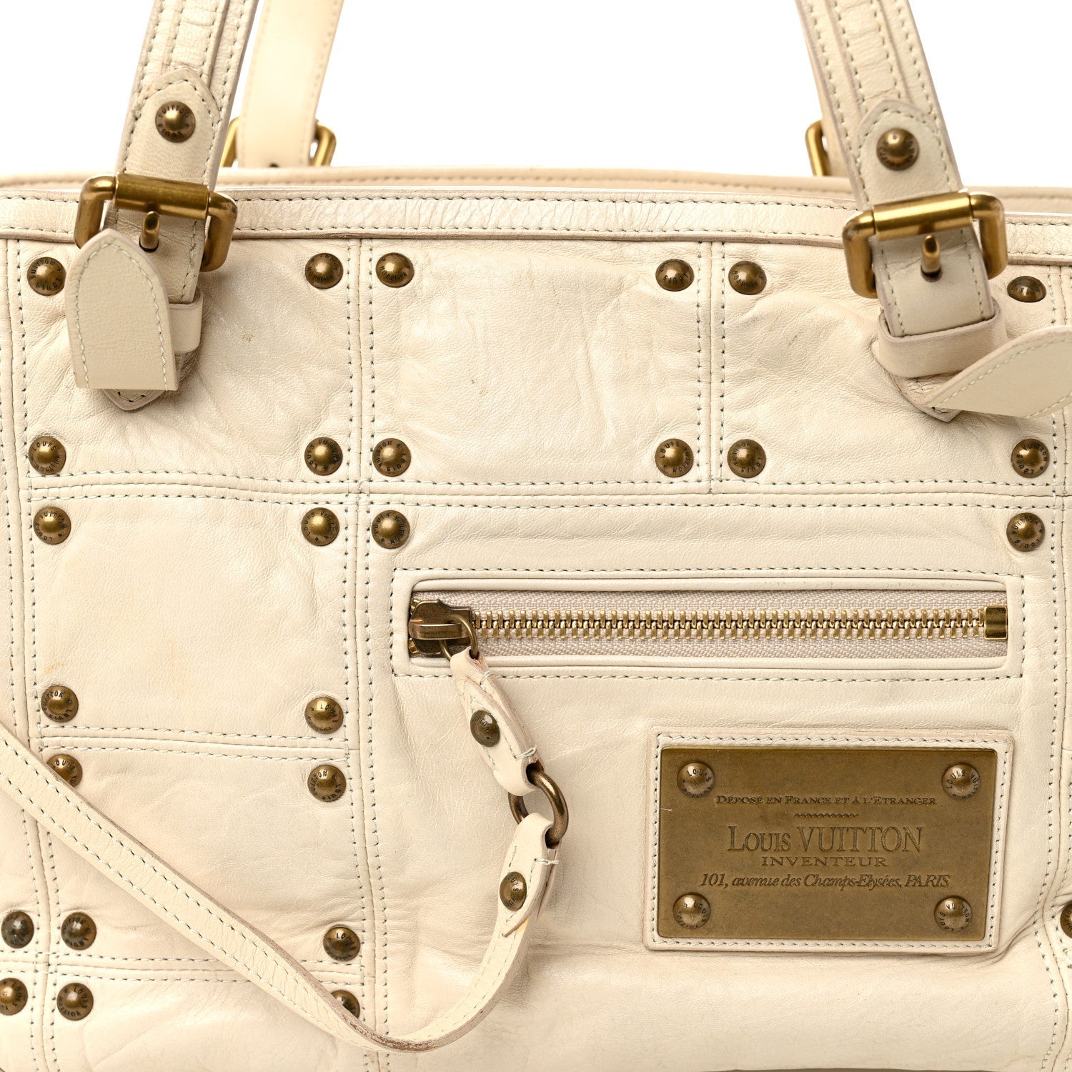 Lambskin Riveting White