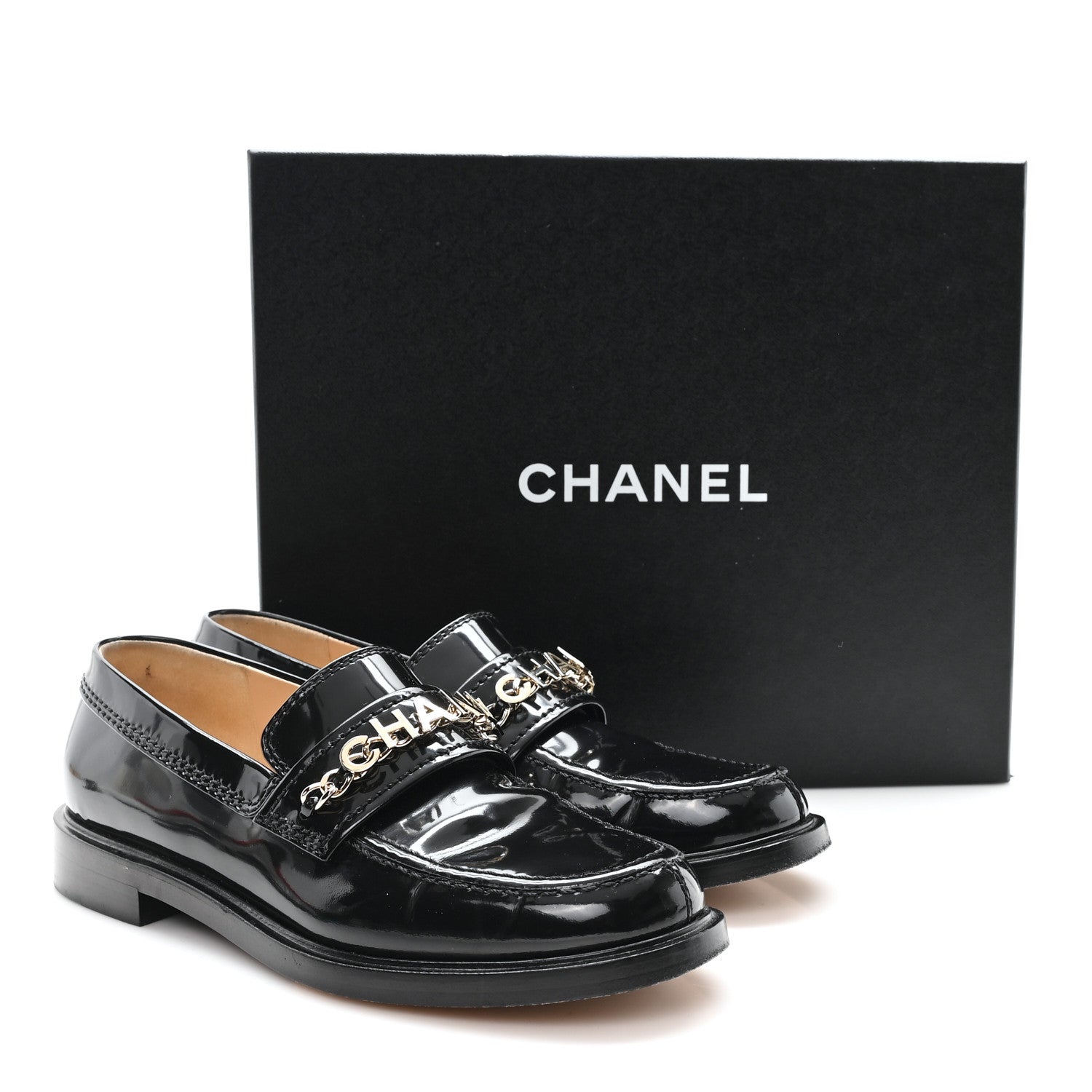 Velvet Metal CC Loafers 38 Black