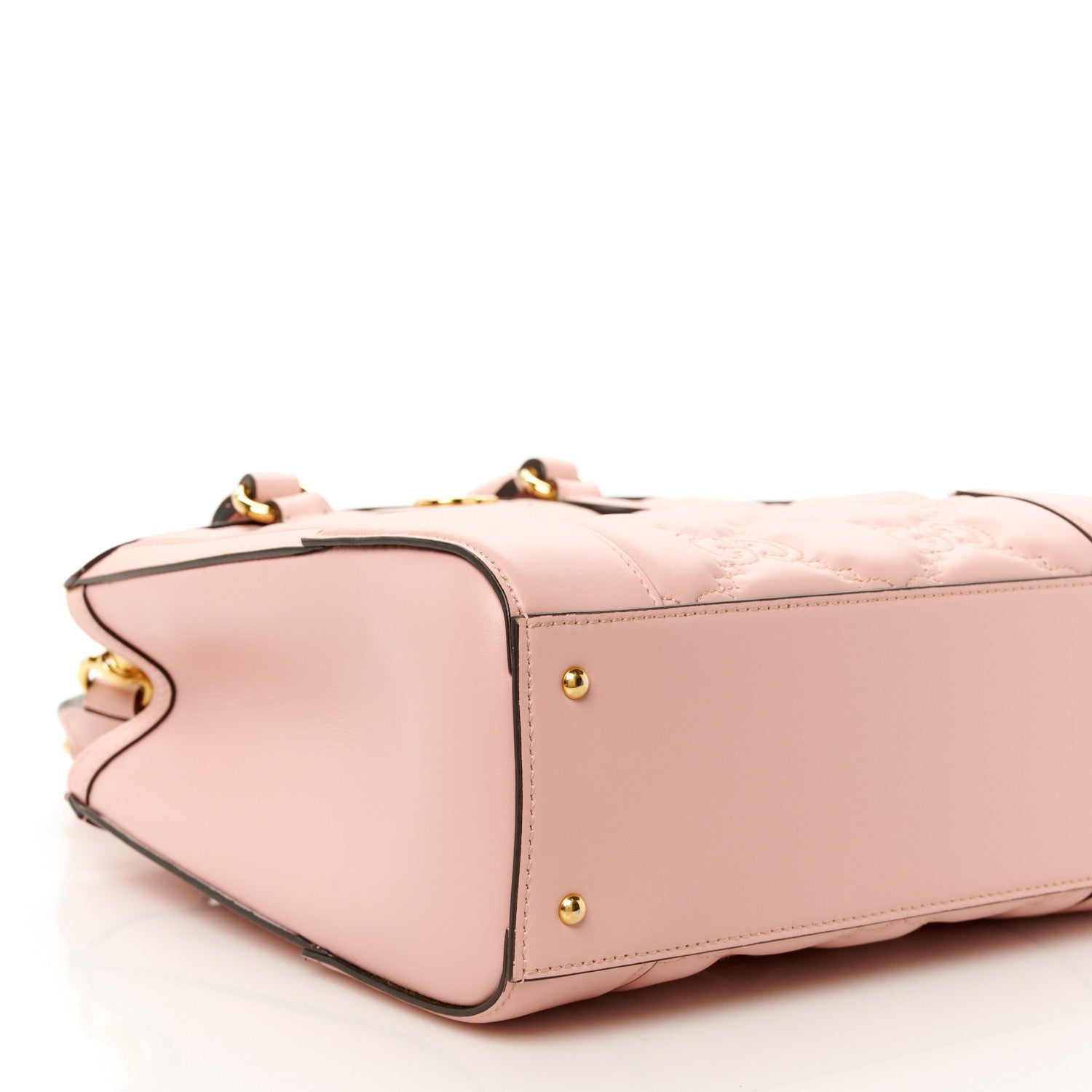 Calfskin GG Matelasse Mini Top Handle Bag Perfect Pink