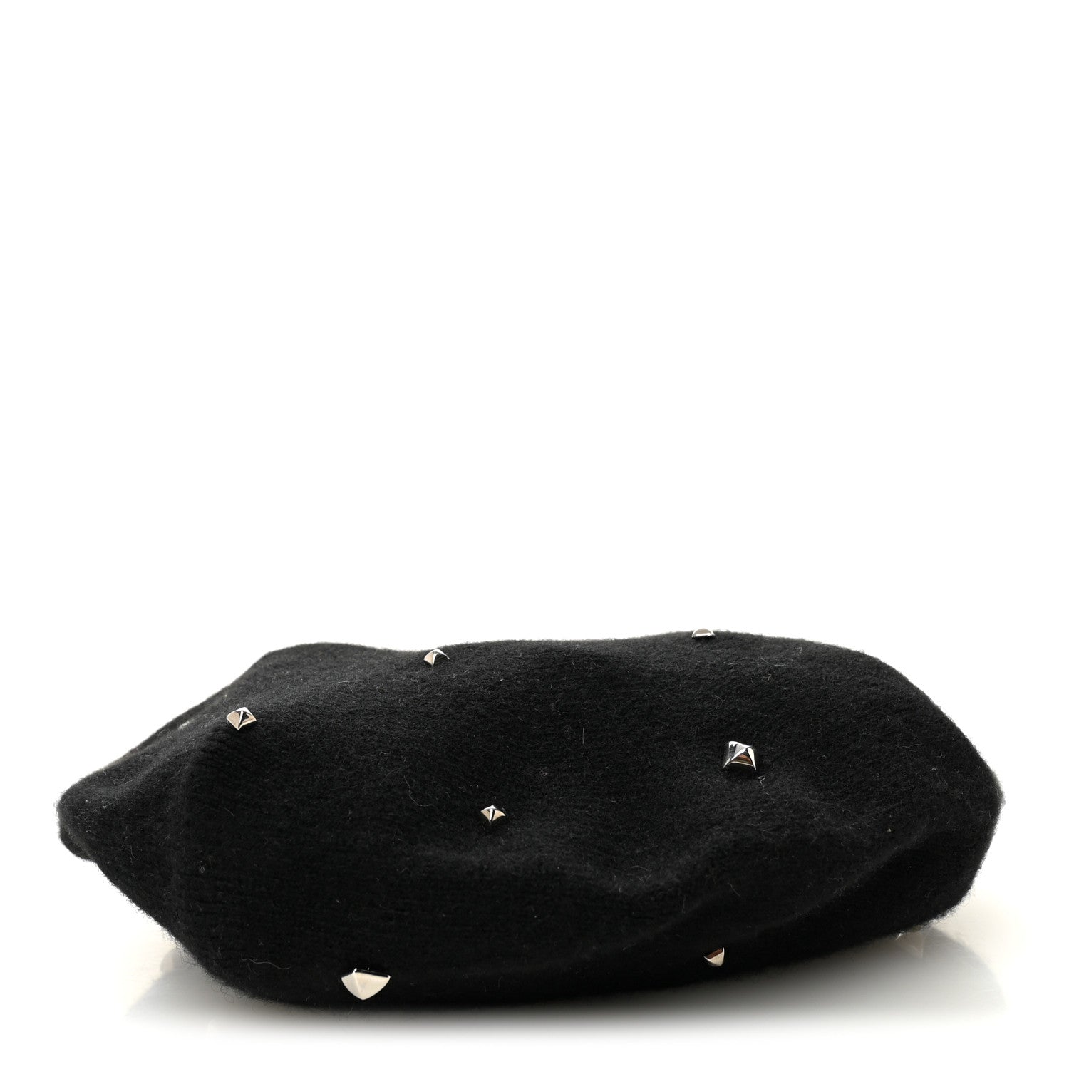 Cashmere Medor Studded Darling Beret S Black
