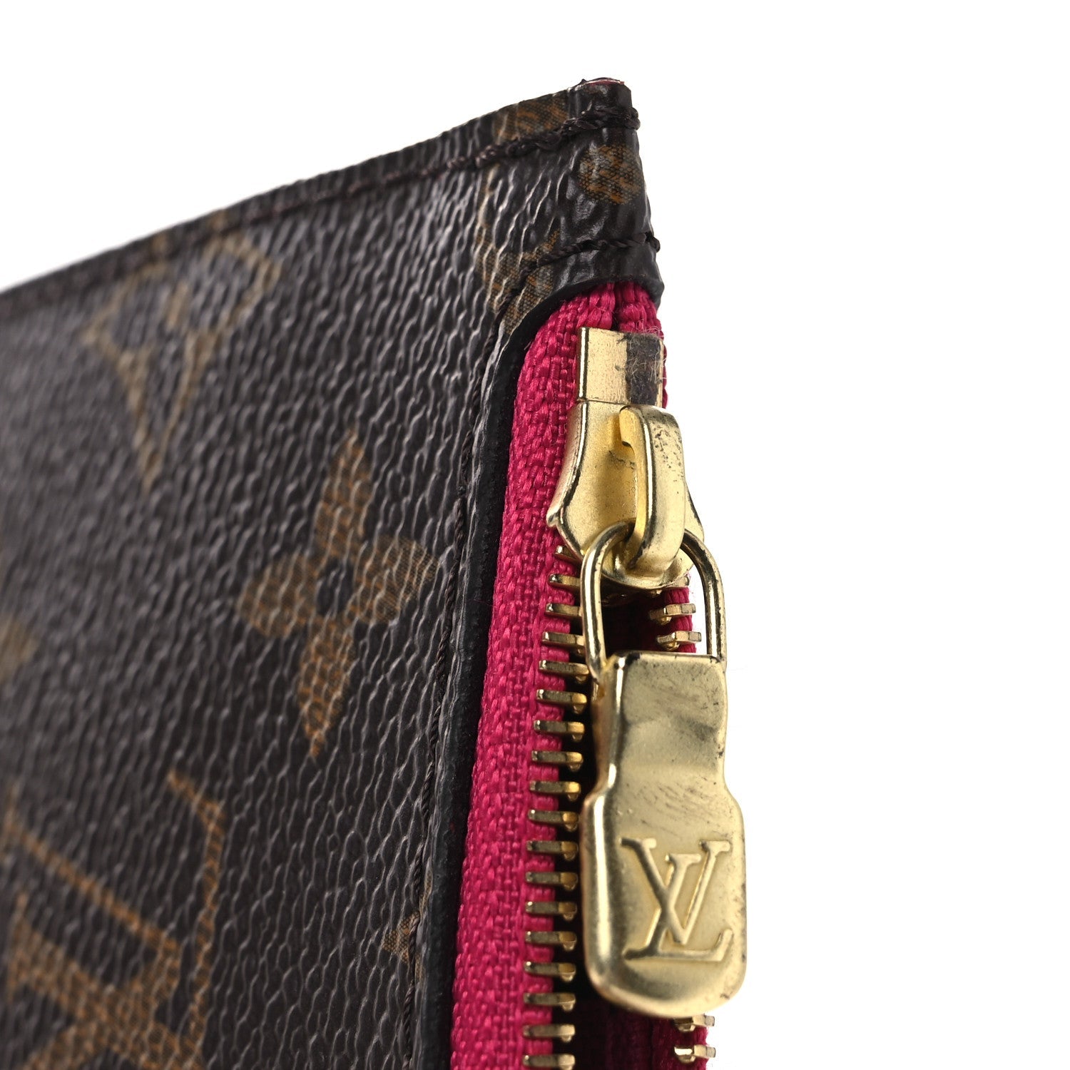 Monogram Neverfull MM GM Pochette Fuchsia