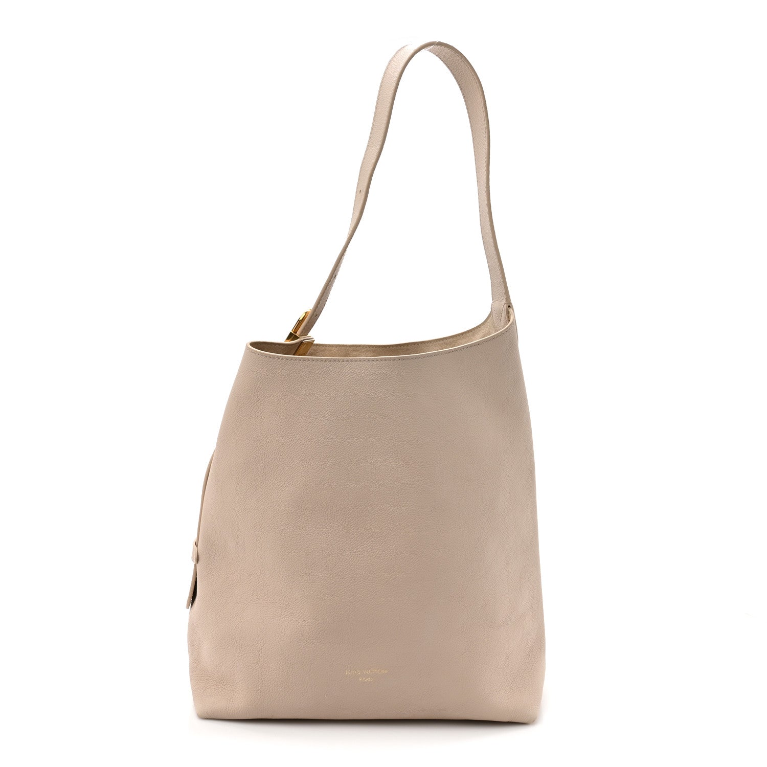 Grained Calfskin Low Key Hobo MM Limestone