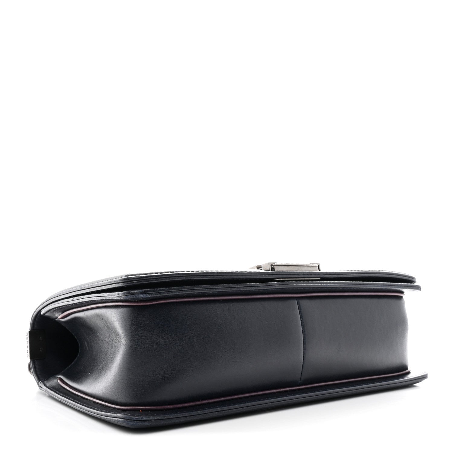 Calfskin Embossed New Medium Paris Salzburg Boy Flap Navy