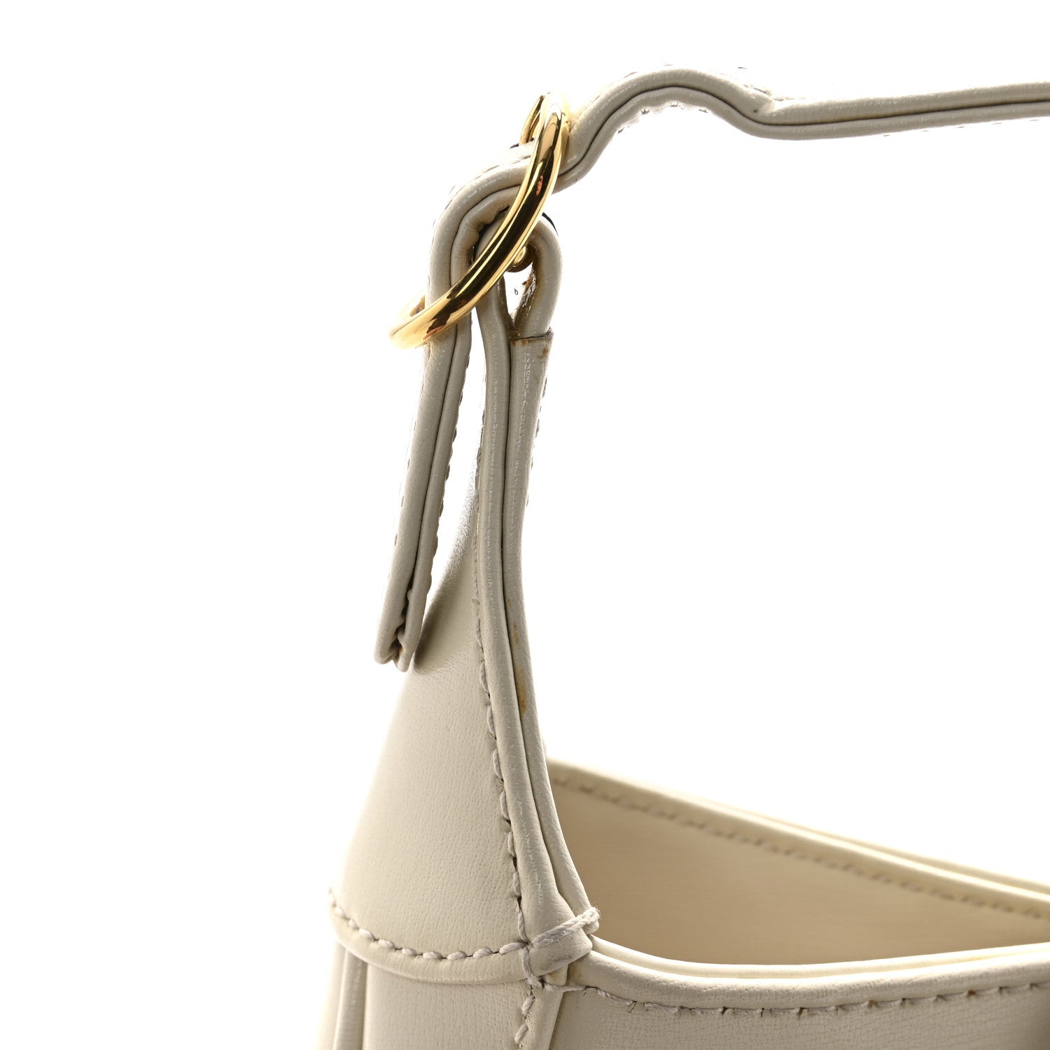Boarded Dyana Lux Calfskin Mini Jackie 1961 Hobo Mystic White
