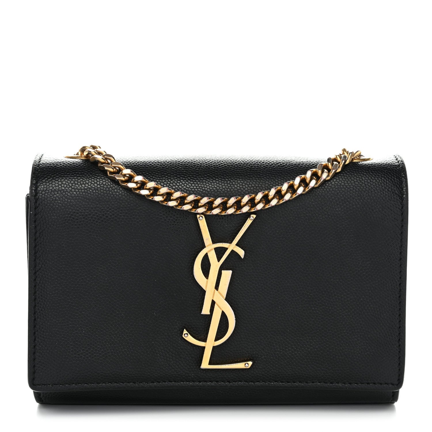 Grain De Poudre Small Monogram Kate Satchel Black