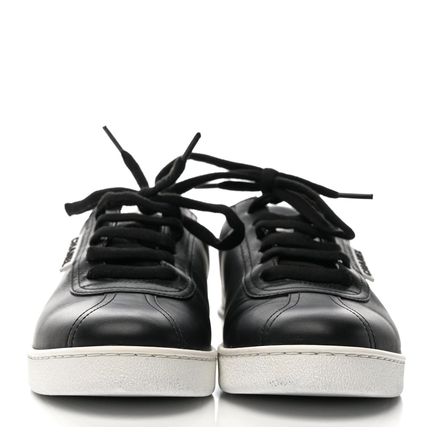 Calfskin CC Womens Sneakers 36 Black
