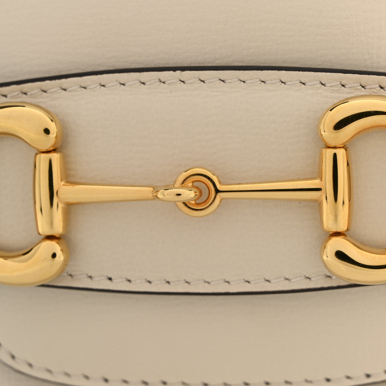 Azalea Calfskin Horsebit 1955 Shoulder Bag Mystic White