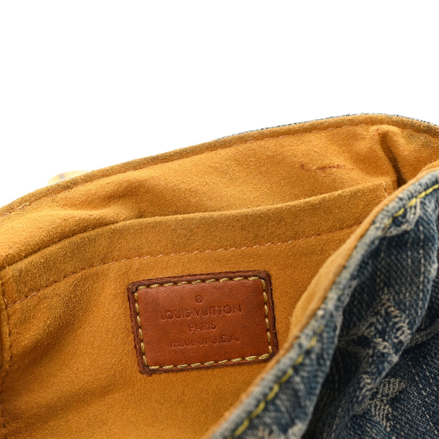 Monogram Denim Mini Pleaty Blue